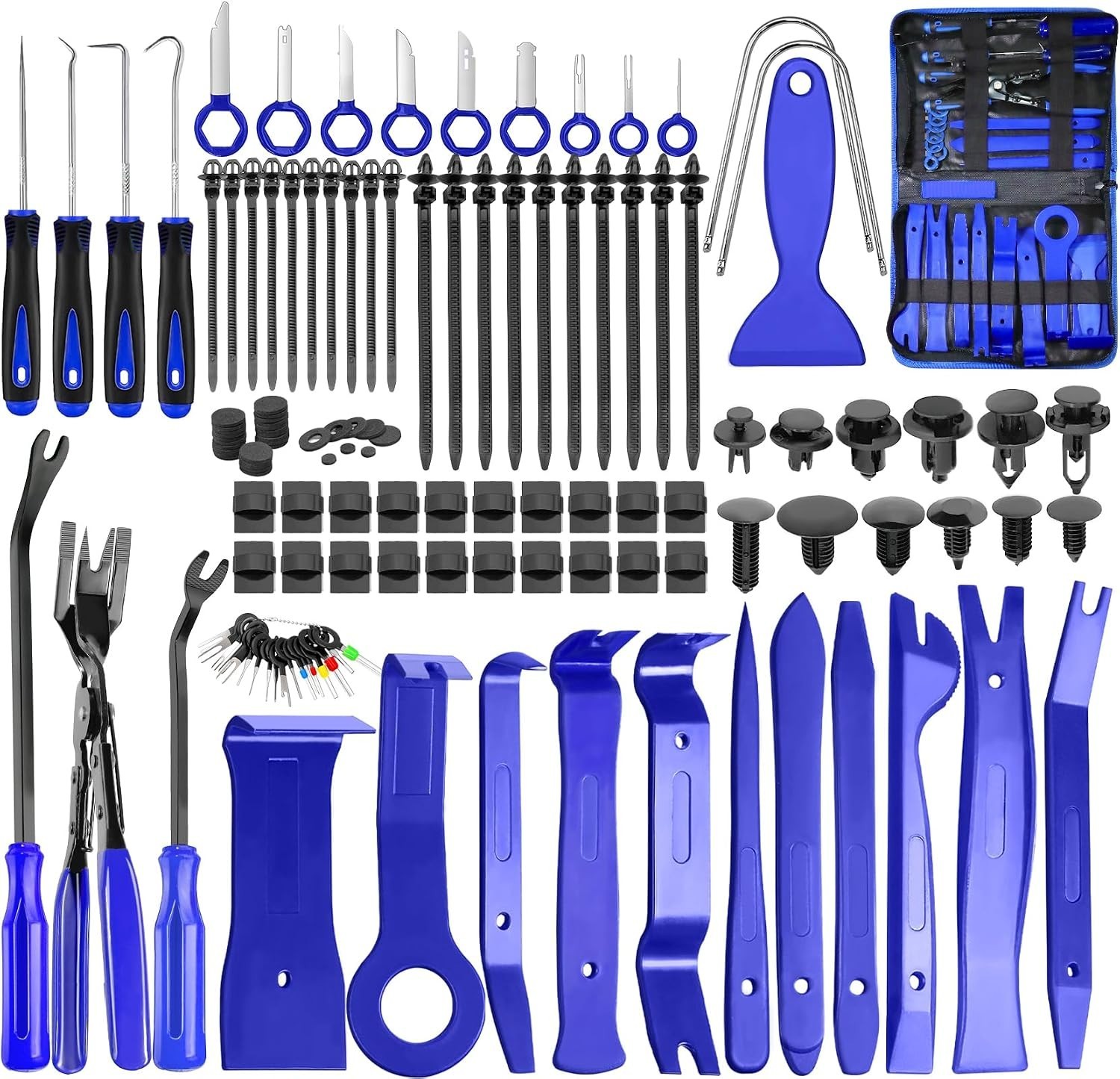Ergonomic 238-Piece Automotive Trim Tool Kit – Includes Essential Accessories