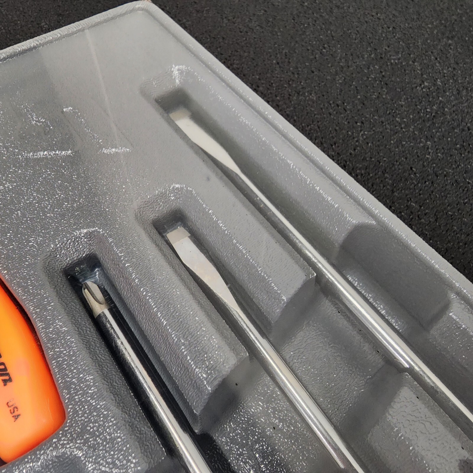 Snap-on Tools USA NEW 7pc ORANGE Hard Grip Combination Screwdriver Set SDDX70AO