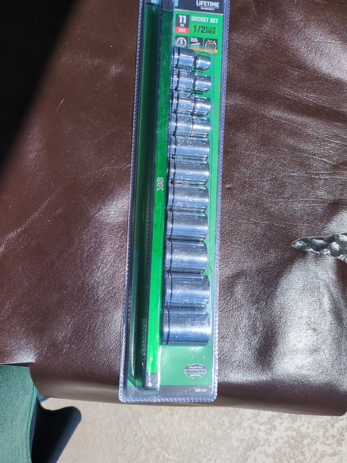 SK Professional Tools 1/2″ Drive 11 Piece SAE Socket Set With Rail New WARRANTY