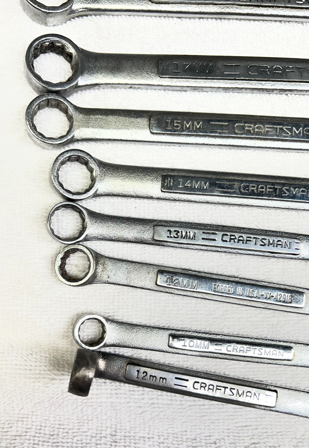 Craftsman V series Combination Wrenches Metric Lot of 11 USA made