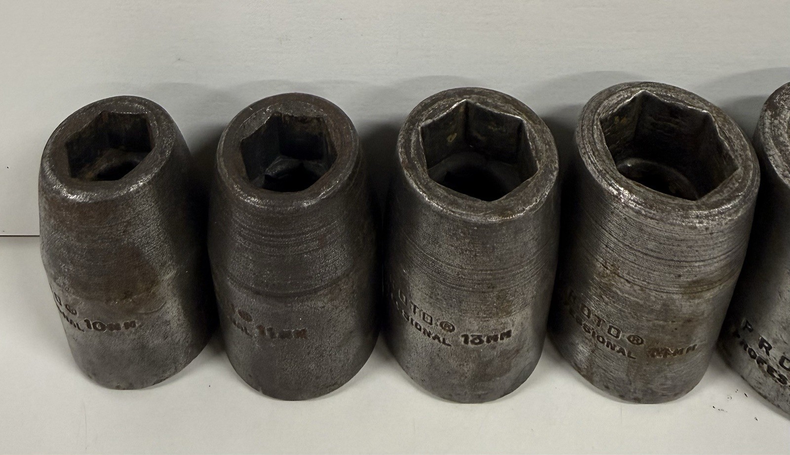 10 Proto Professional Short Impact Socket 1/2 Drive 6 Pt Point 10 – 25 MM Metric