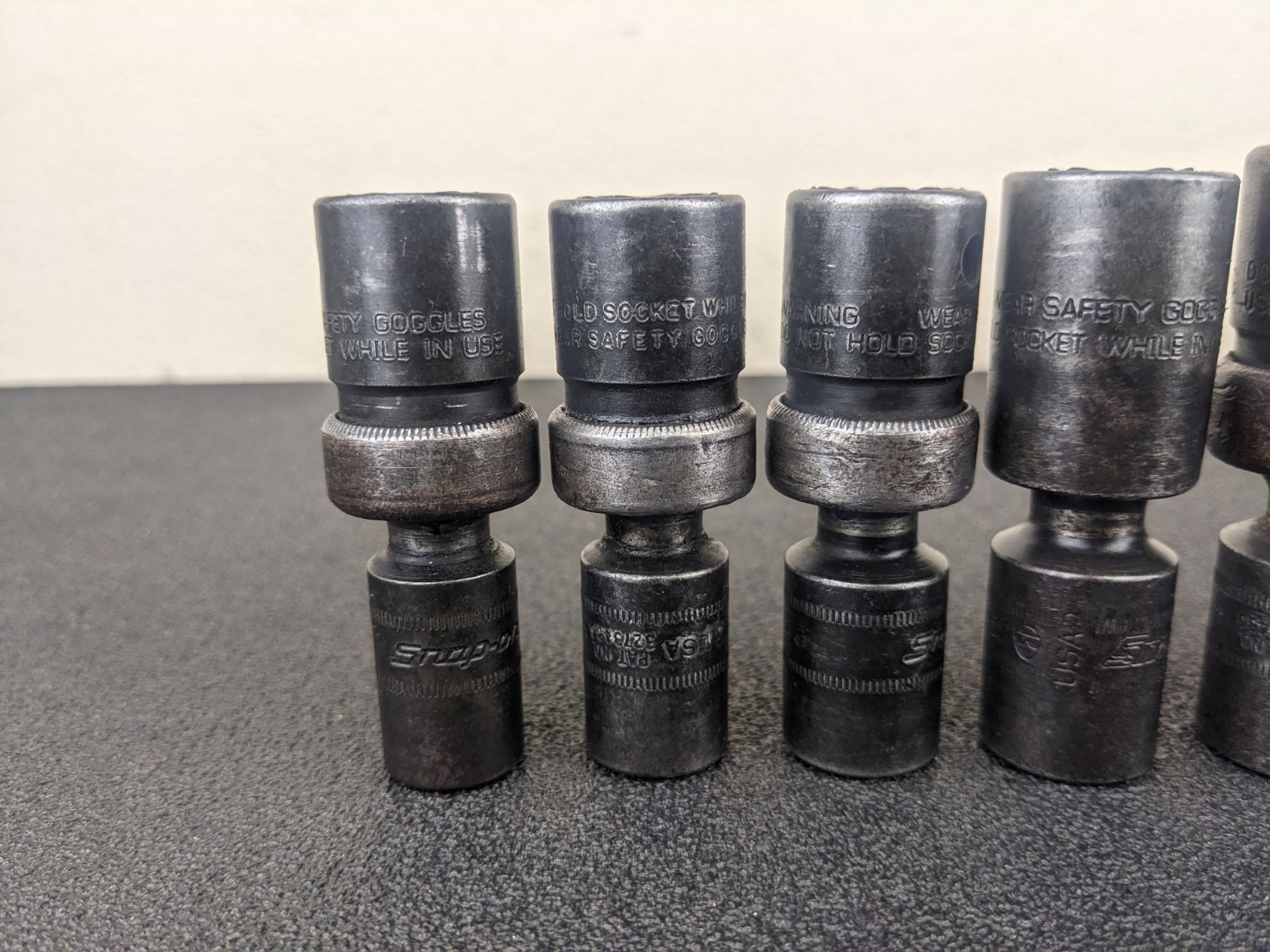 #bl432 Snap On Tools IPLM 1/2” Impact Swivel Socket Set 12,13,14,15,17,18mm