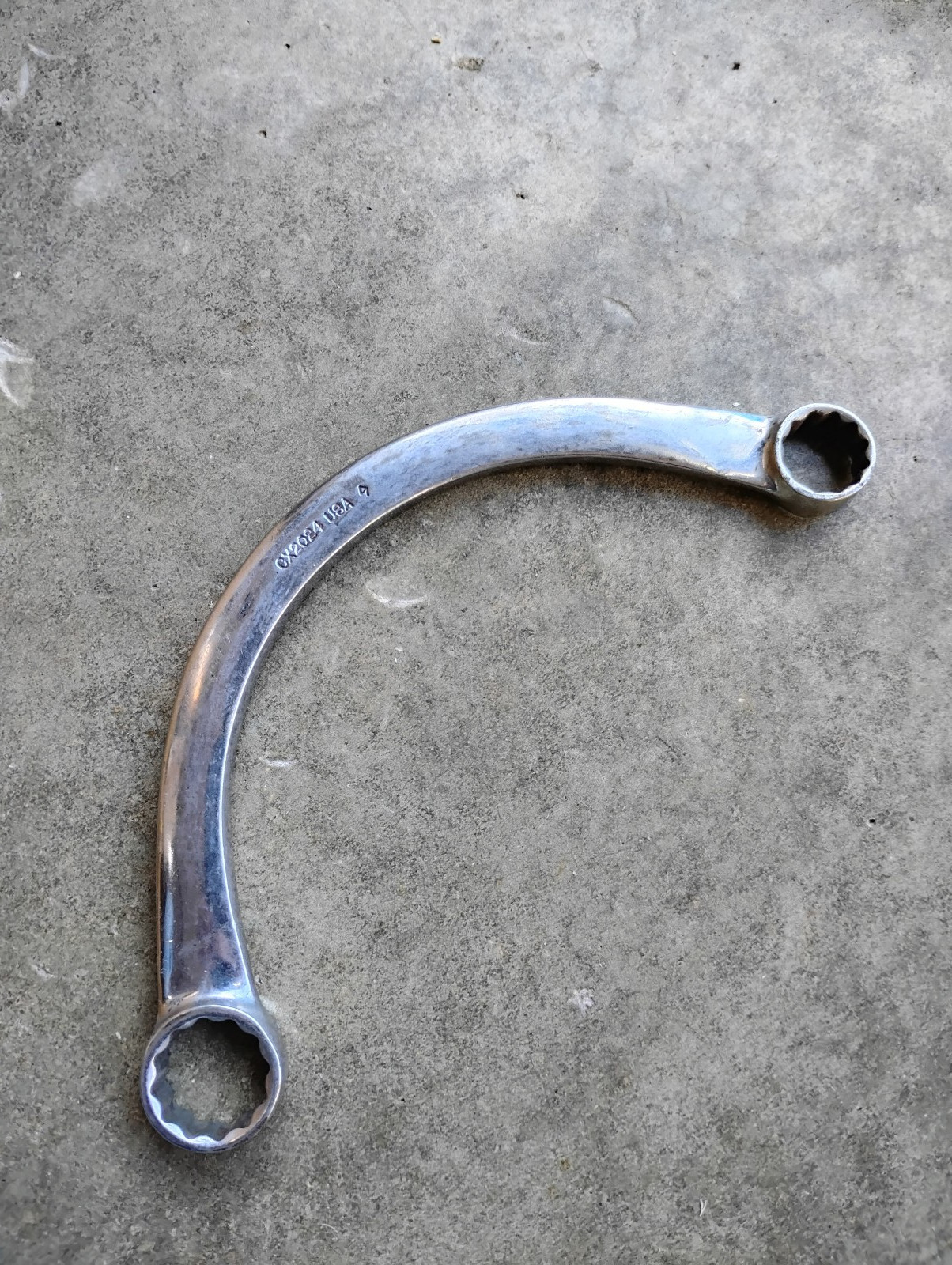 Snap On CX2024 5/8 x 3/4 Half Moon 12 Point Obstruction Wrench USA