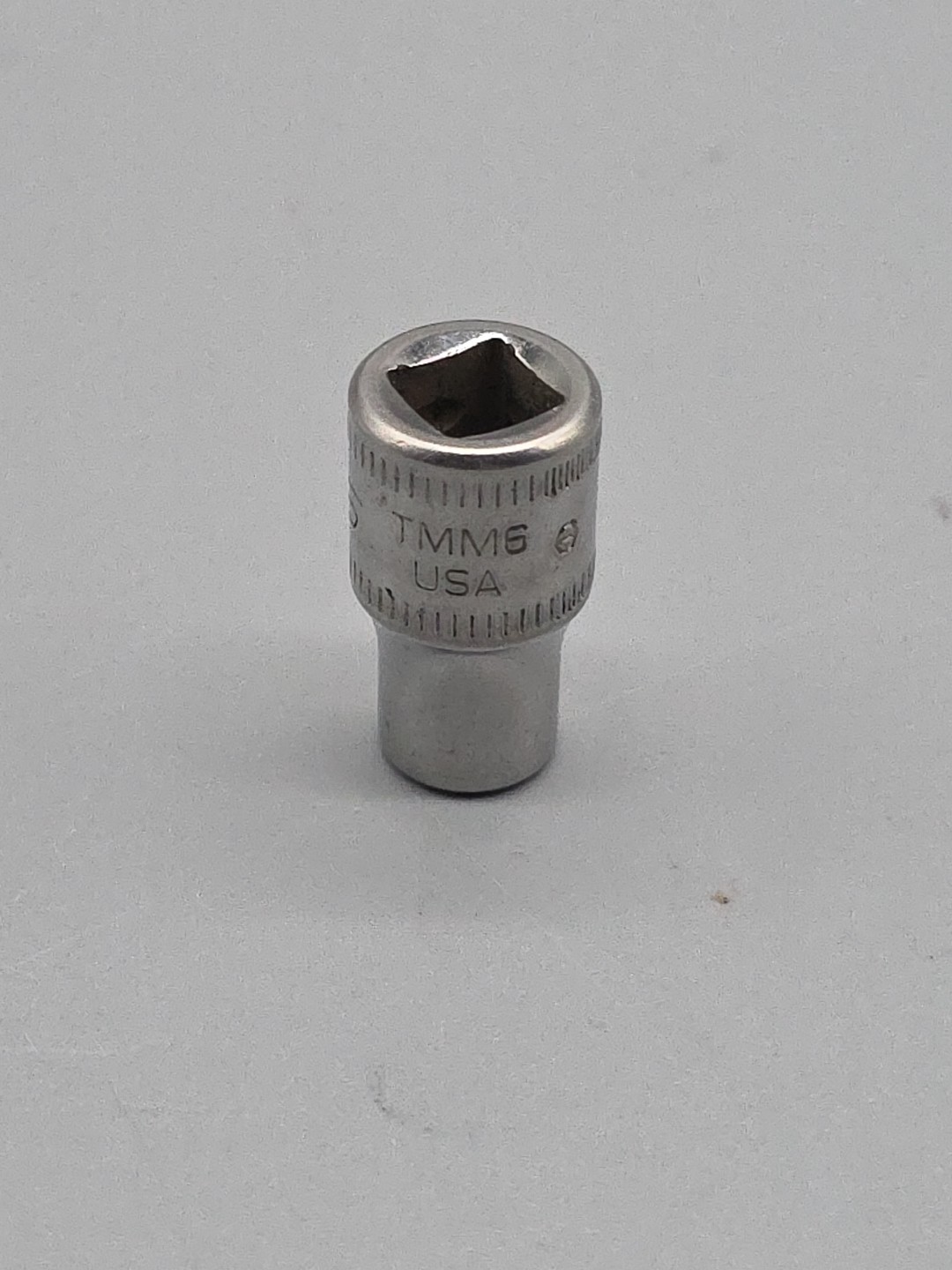 Snap-on Tools TMM6 1/4″ Drive 6Pt Point 6mm Shallow Chrome Socket USA