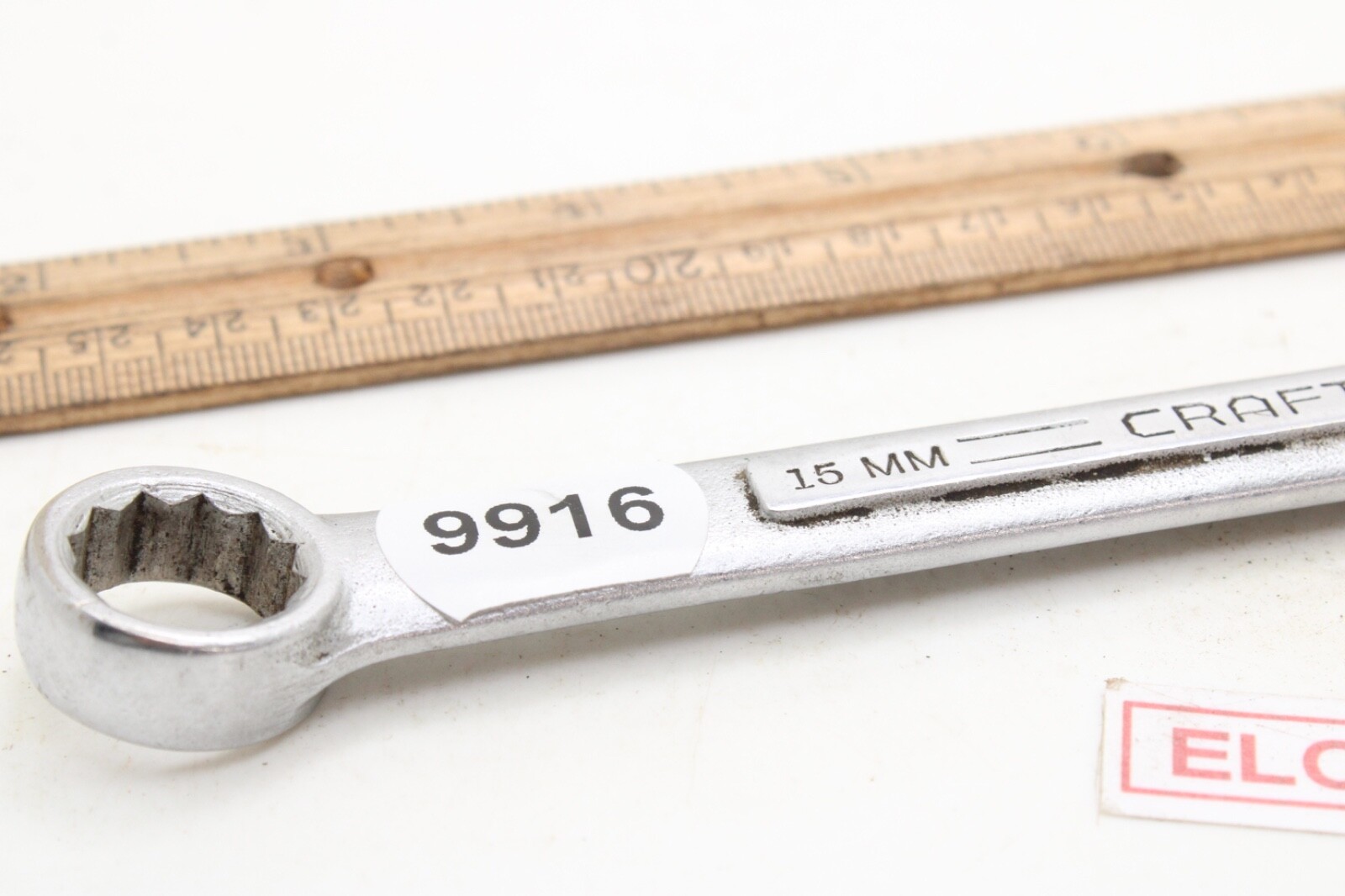 Craftsman =V= Series 15MM 12 Point Metric Combination Wrench Chrome 7.75″ USA