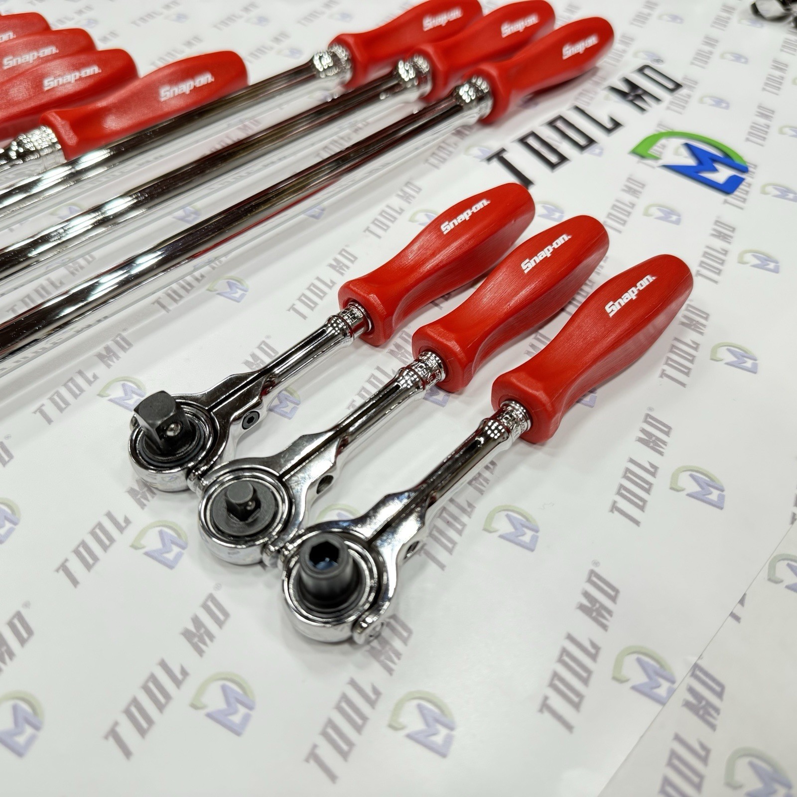Snap-on Tools USA RARE 31pc RED 1/2″ 3/8″ 1/4″ Drive Ratchet Set SHLFD80A