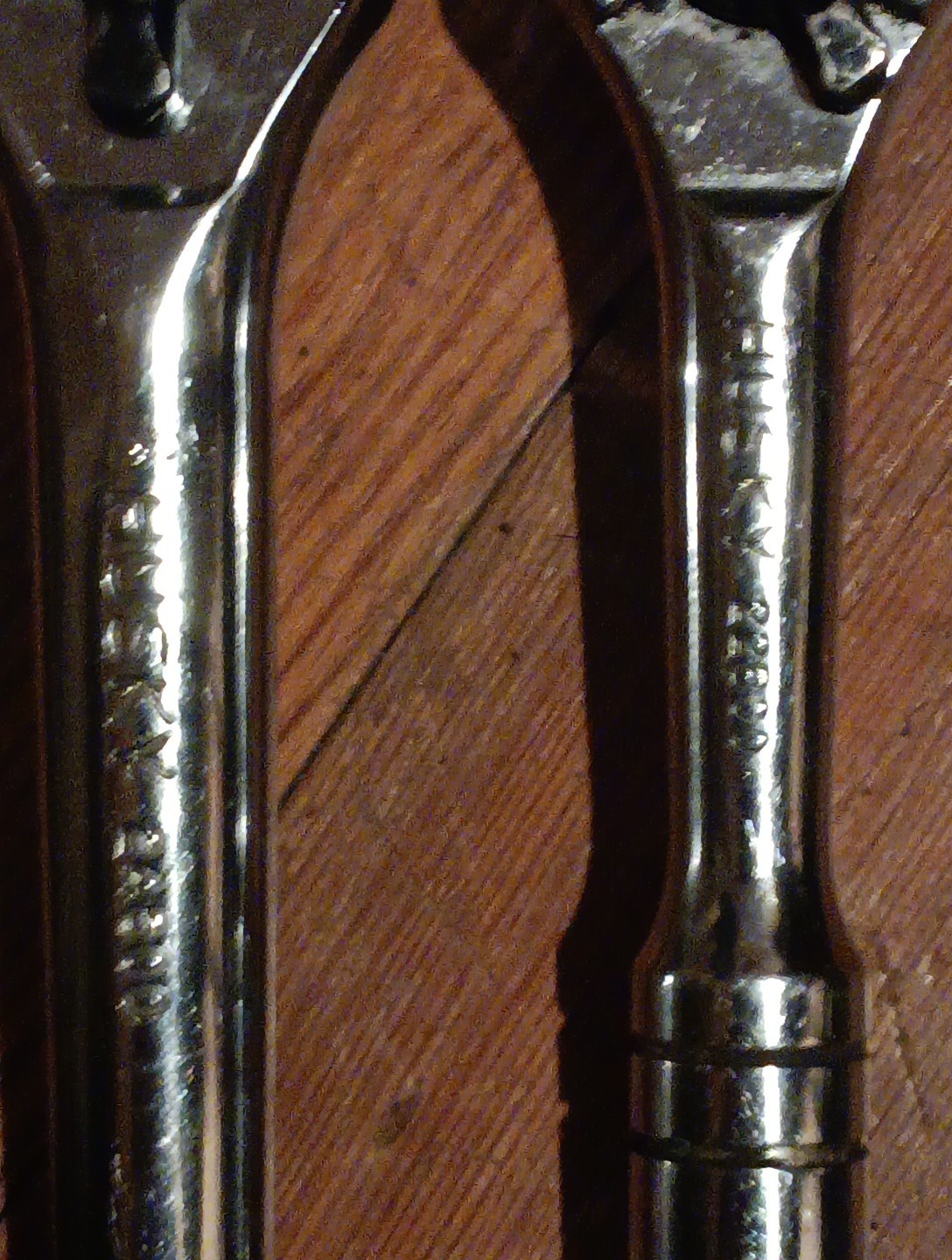 Vtg Husky Black&Chrome Ratchet 1/2″Drive 24800 10″ Long+3/8″ Drive 22800 7 3/4″
