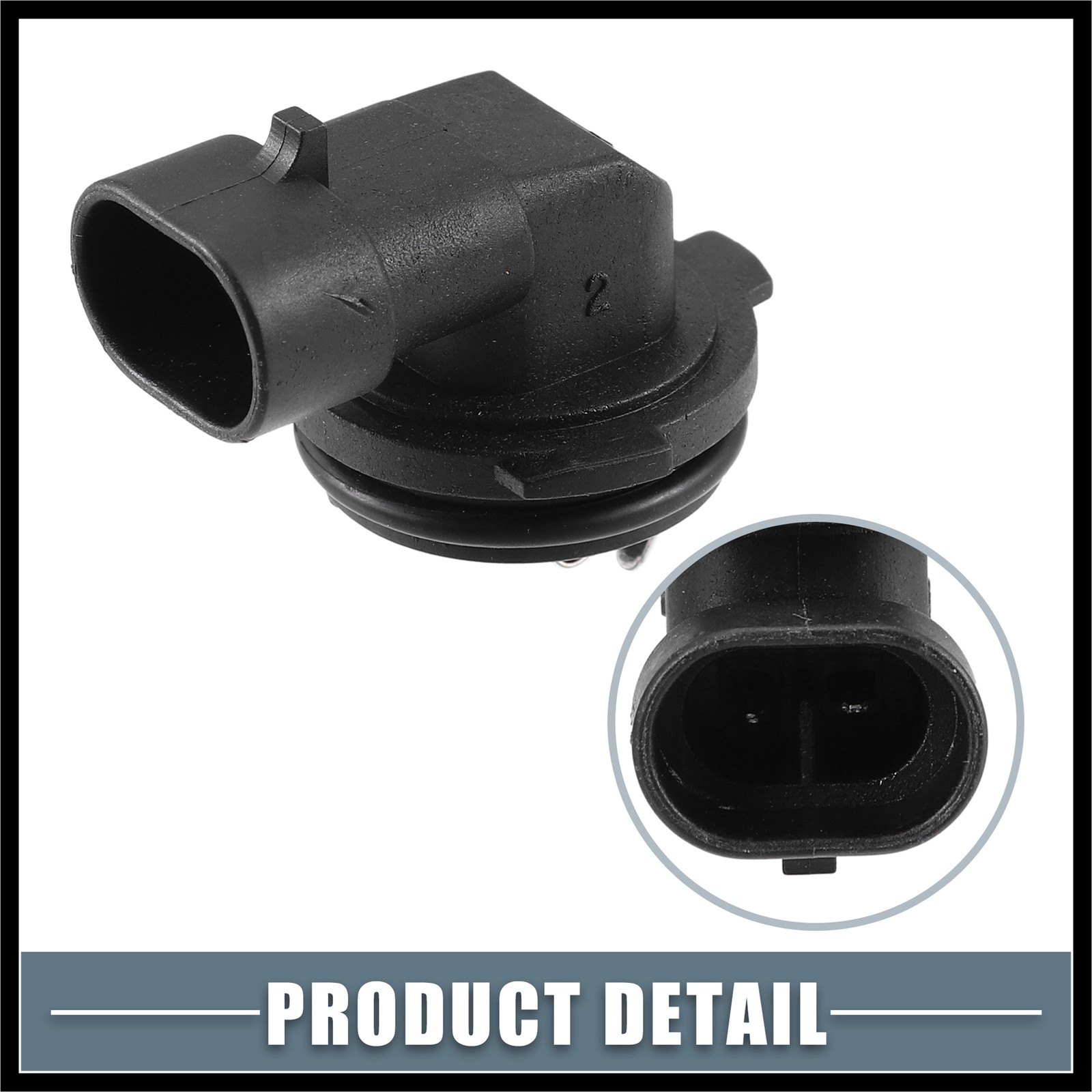 Fog Light Bulb Holder Socket 1445 H1 fit for Automotive Vehicle Plastic Black