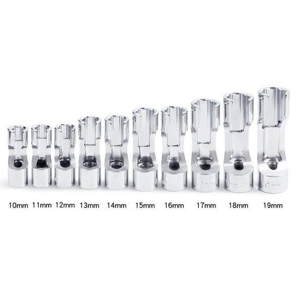 1019mm Fuel Line Socket Wrench Set for Diesel Injectors with 10pcs Sockets
