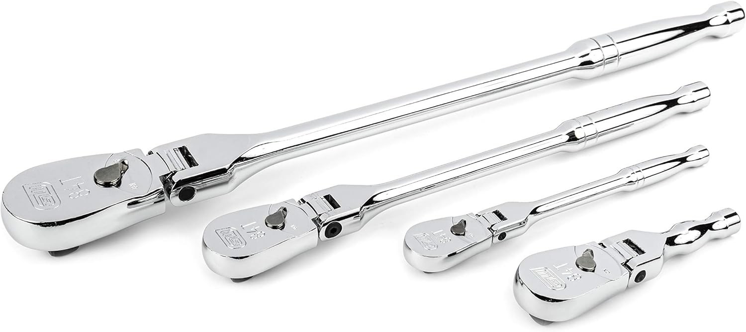 4 Pc. Flex Handle Ratchet Set with Corrosion-Resistant Finish