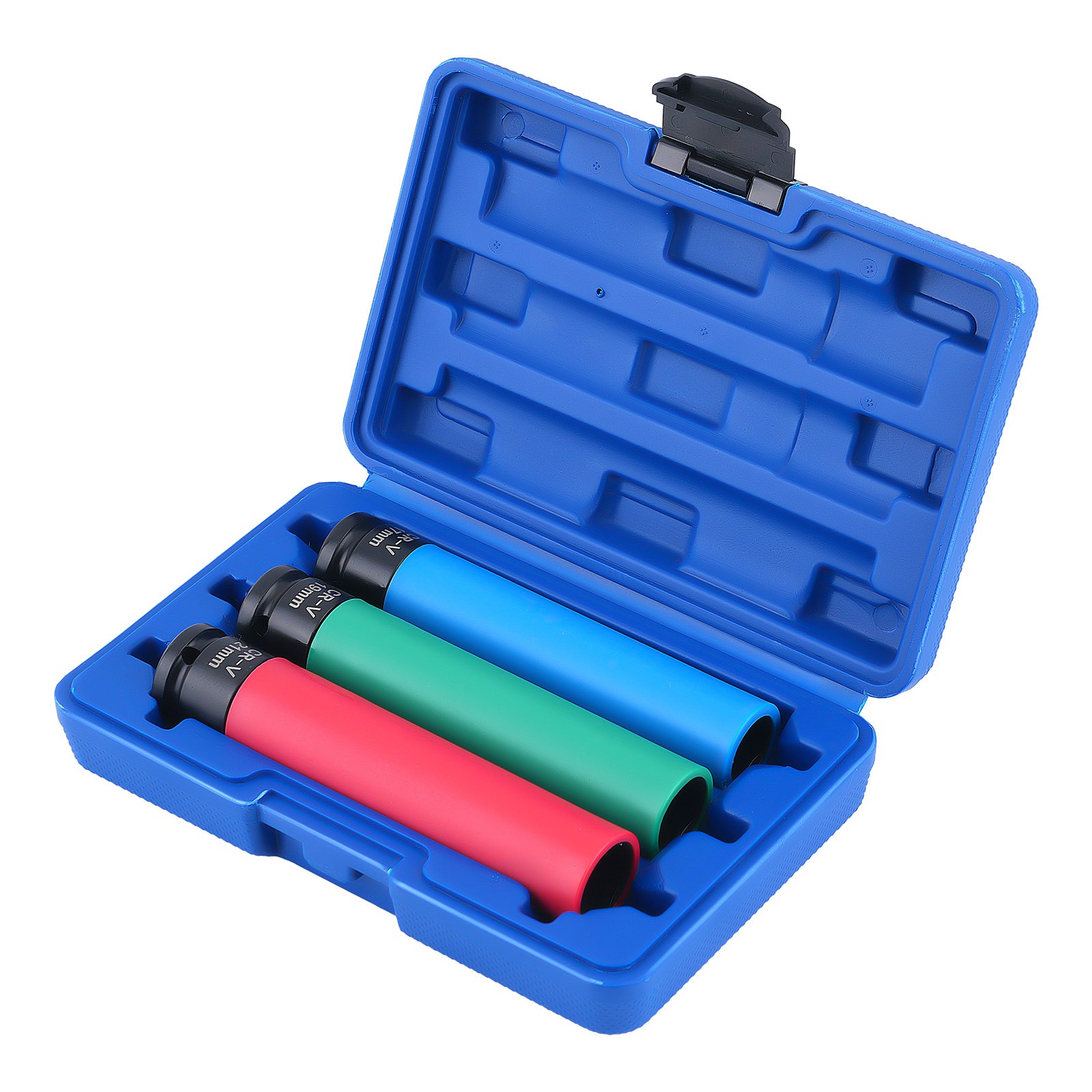 1/2» Drive Impact Socket Set 17mm 19mm 21mm 3Pcs Wheel Nut Wrench 50bc