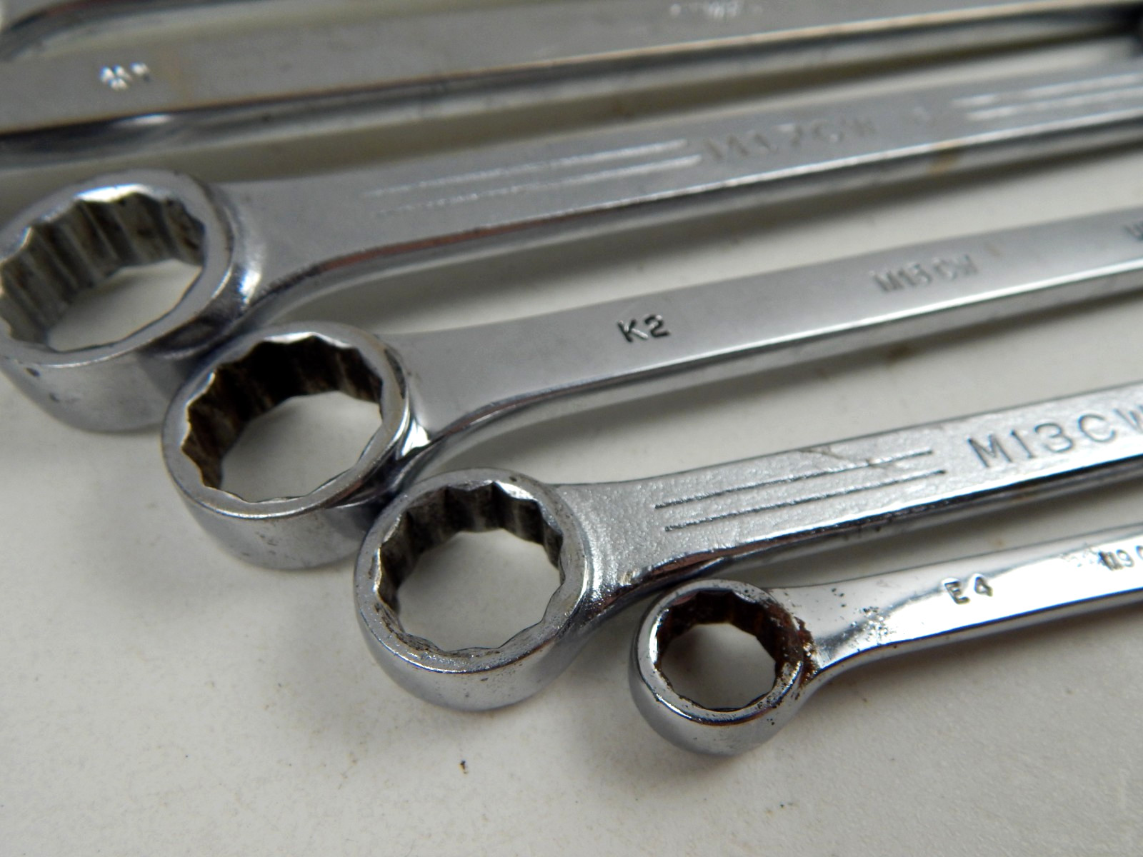 Mac Tools MCW 6pc 12pt Metric Combo Wrench Set 9mm 13mm 15mm 17mm 18mm 19mm USA