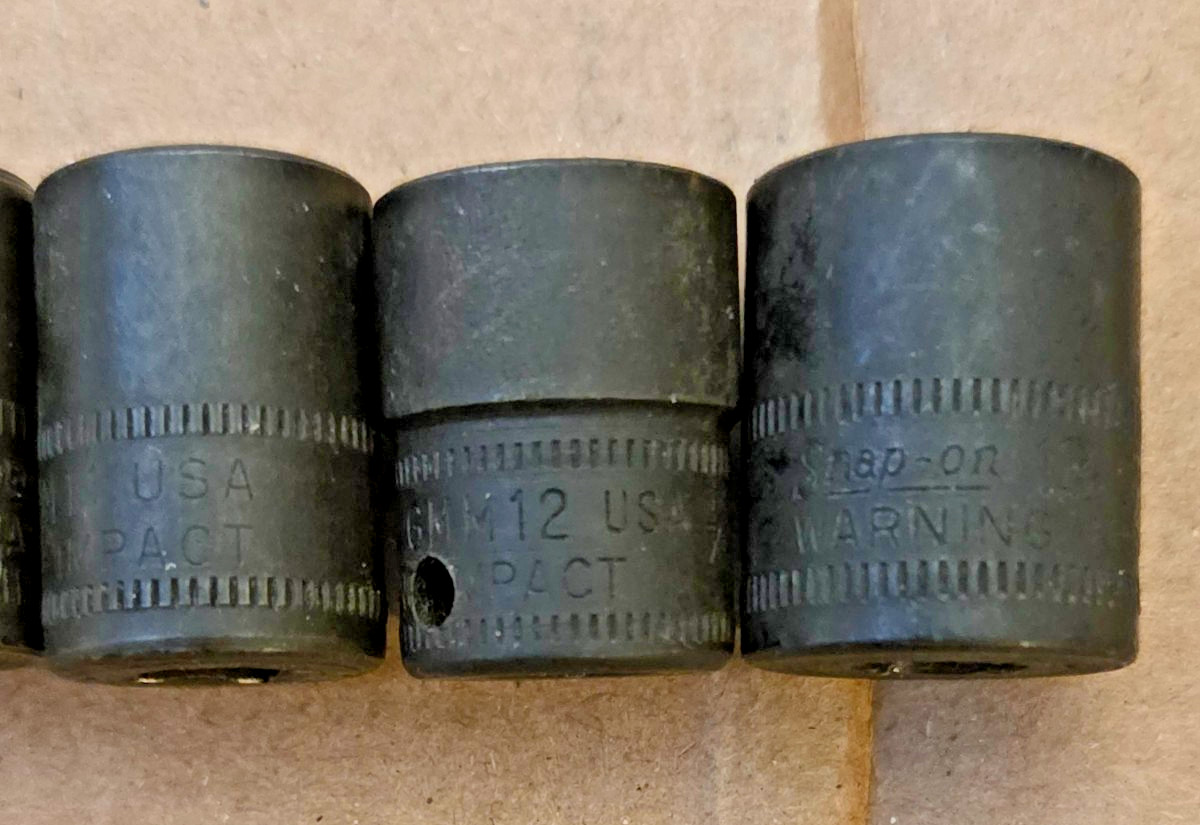SNAP ON GMM SERIES METRIC SOCKET SET 8 PIECES 5MM – 13MM MISSING GMM9 1/4″ DRIVE