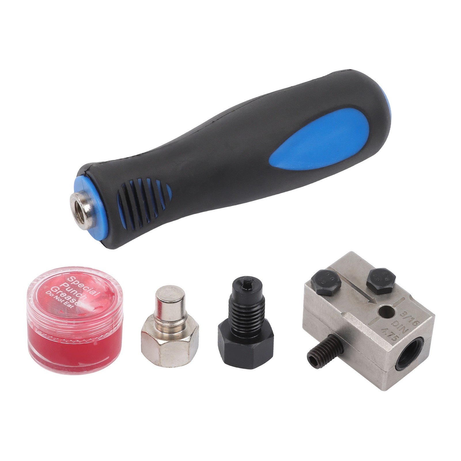 Labwork 3/16″ Car Brake Line Flaring Kit 45° Handheld Pipe Flares Tool w/Box