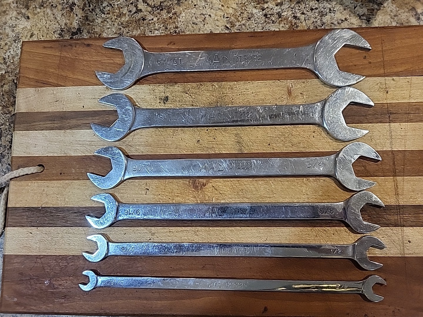 MAC TOOLS 6 Pc. SAE Thin Open-End Wrench Set 5/16″-1″. USA 🇺🇸
