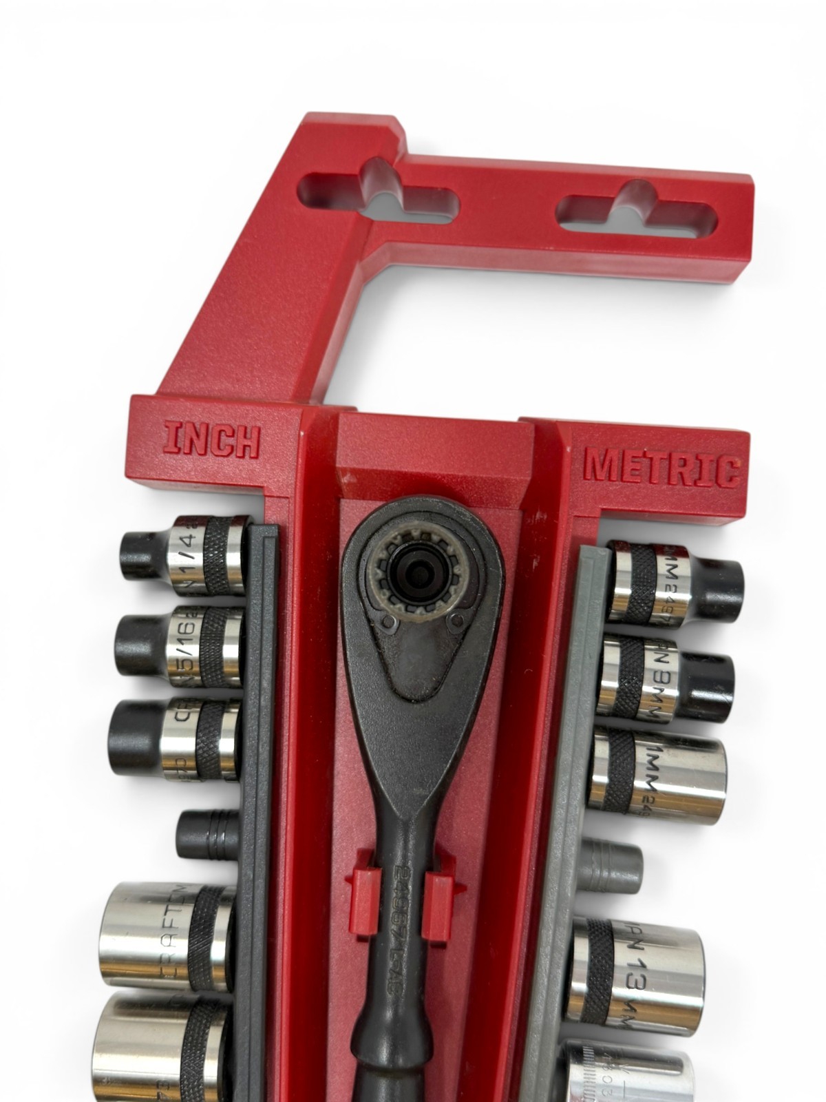Craftsman 24967 L-AC Universal Ratchet Wrench & Socket Combo Set Lot, 18 Pcs