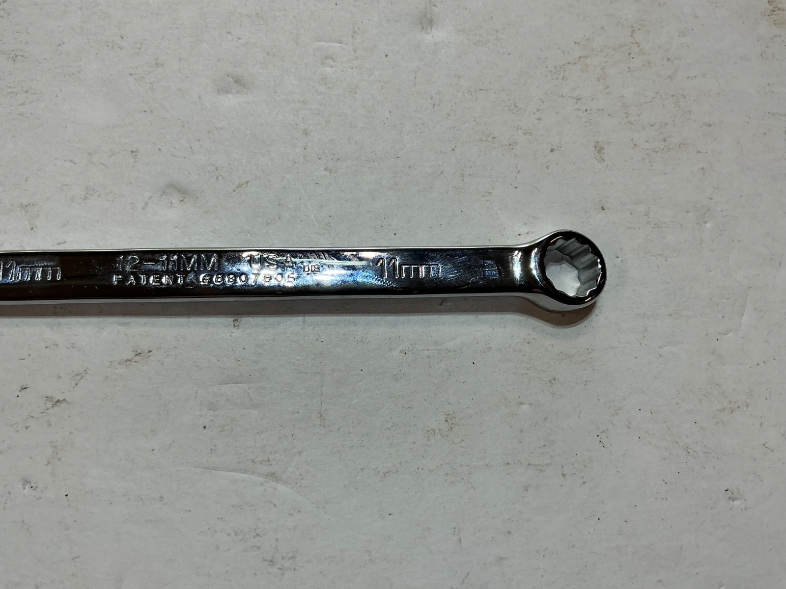 Wright Grip 11mm combination wrench fully polished 12-11mm USA made