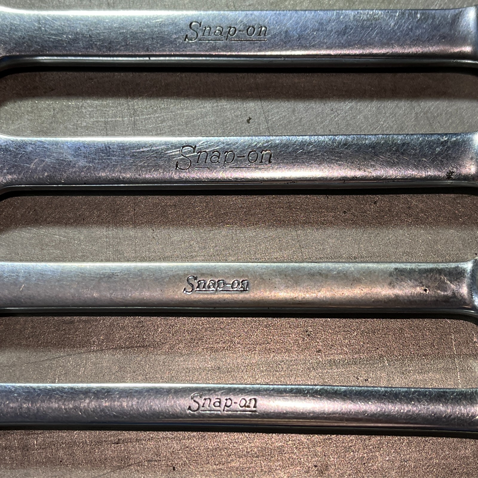 SNAP-ON OEX120 OEX140 OEX160 OEX180 Combination Wrench 4 pc Set 3/8″-9/16″