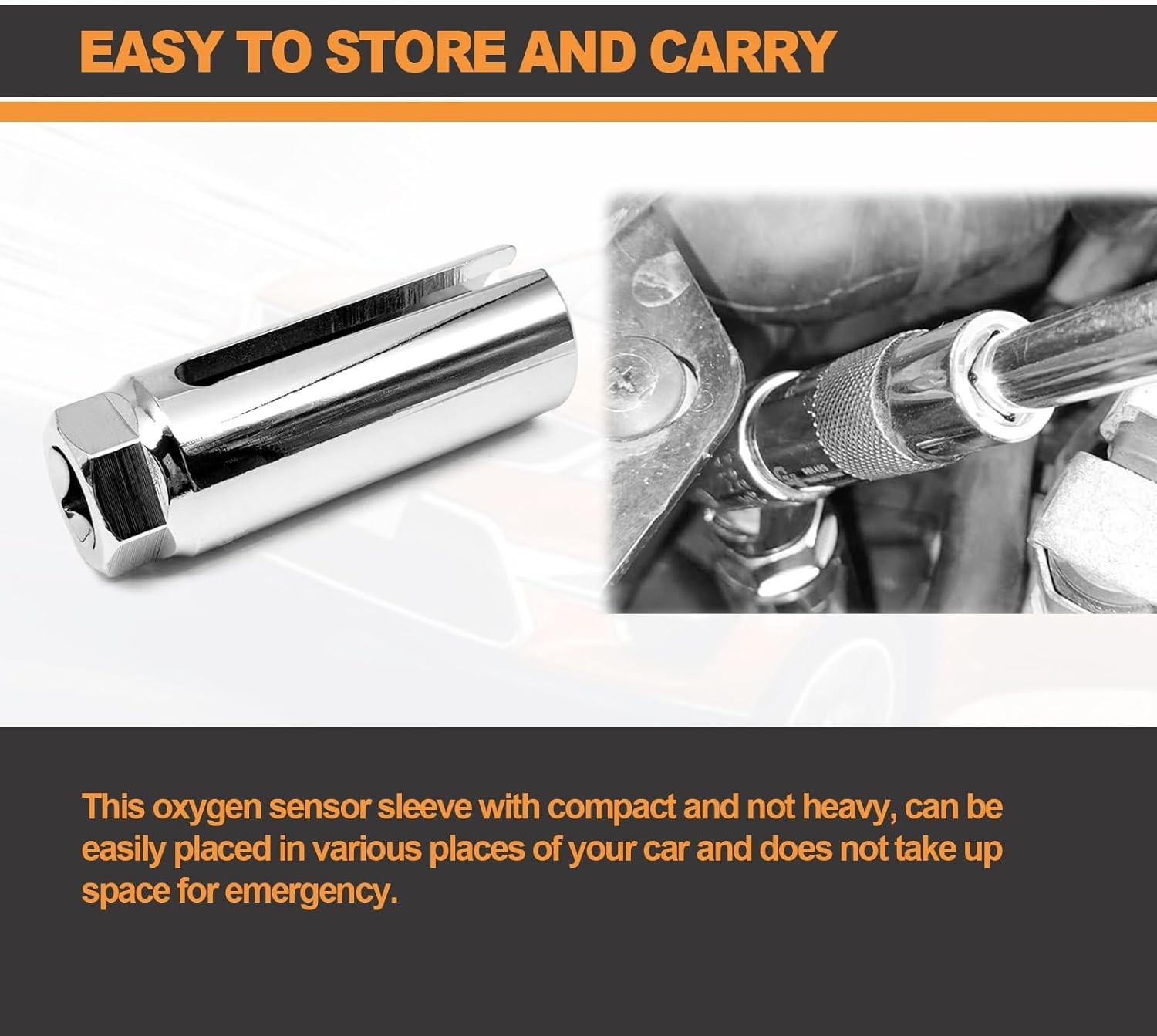 Chrome Molybdenum Oxygen Sensor Socket – Low Profile Design for Easy Access