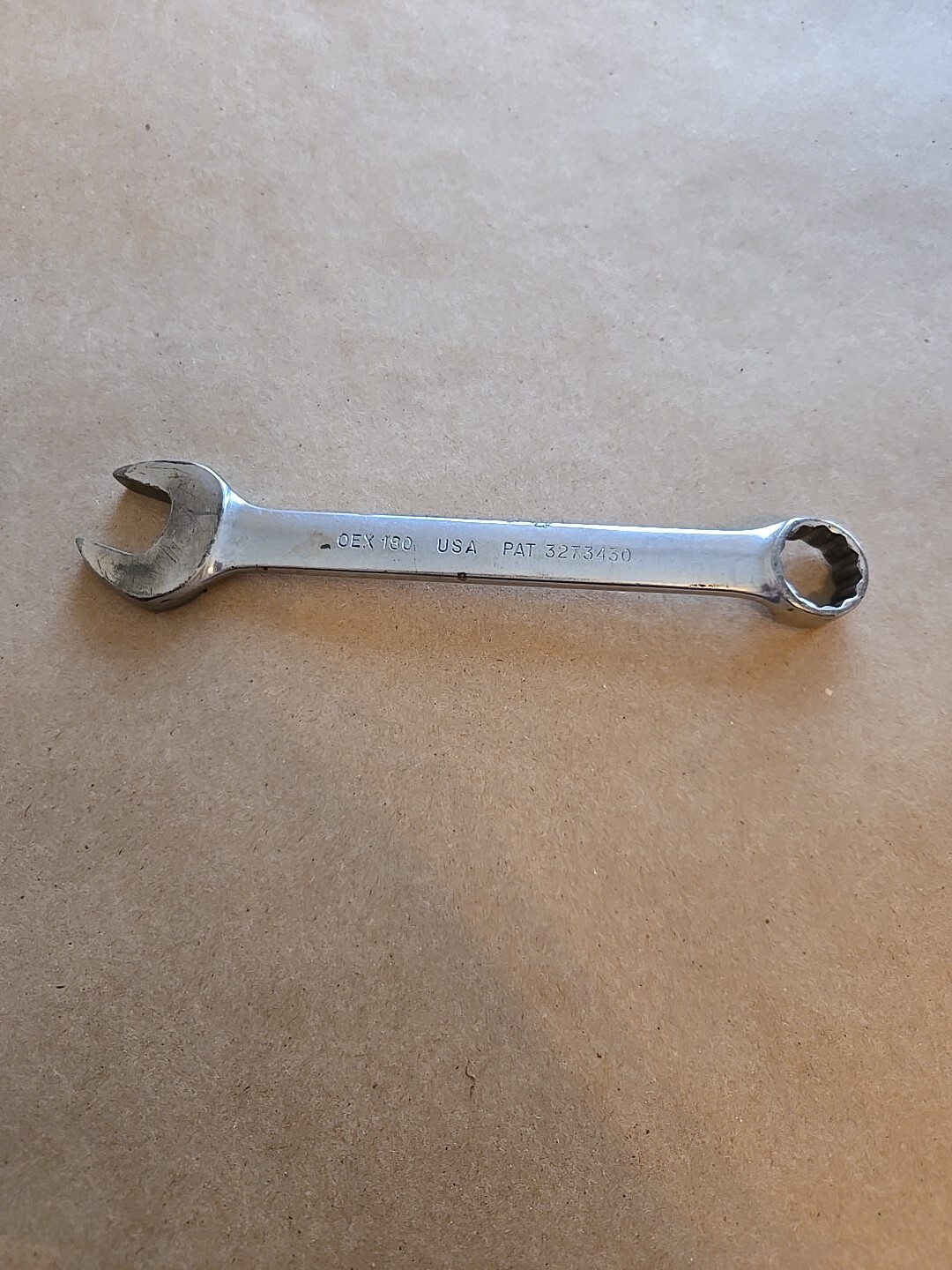 Snap On 9/16″ 12PT Short Chrome Combination Wrench OEX180