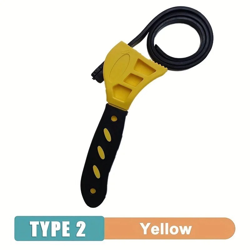 Adjustable Strap Spanner Rubber Oil Filter Puller Cartridge Disassembly Tool