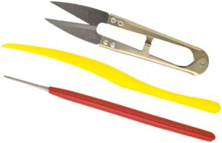 Complete Thread Tool Combo Package: Burnishing Tool, Clippers & Thread Pick