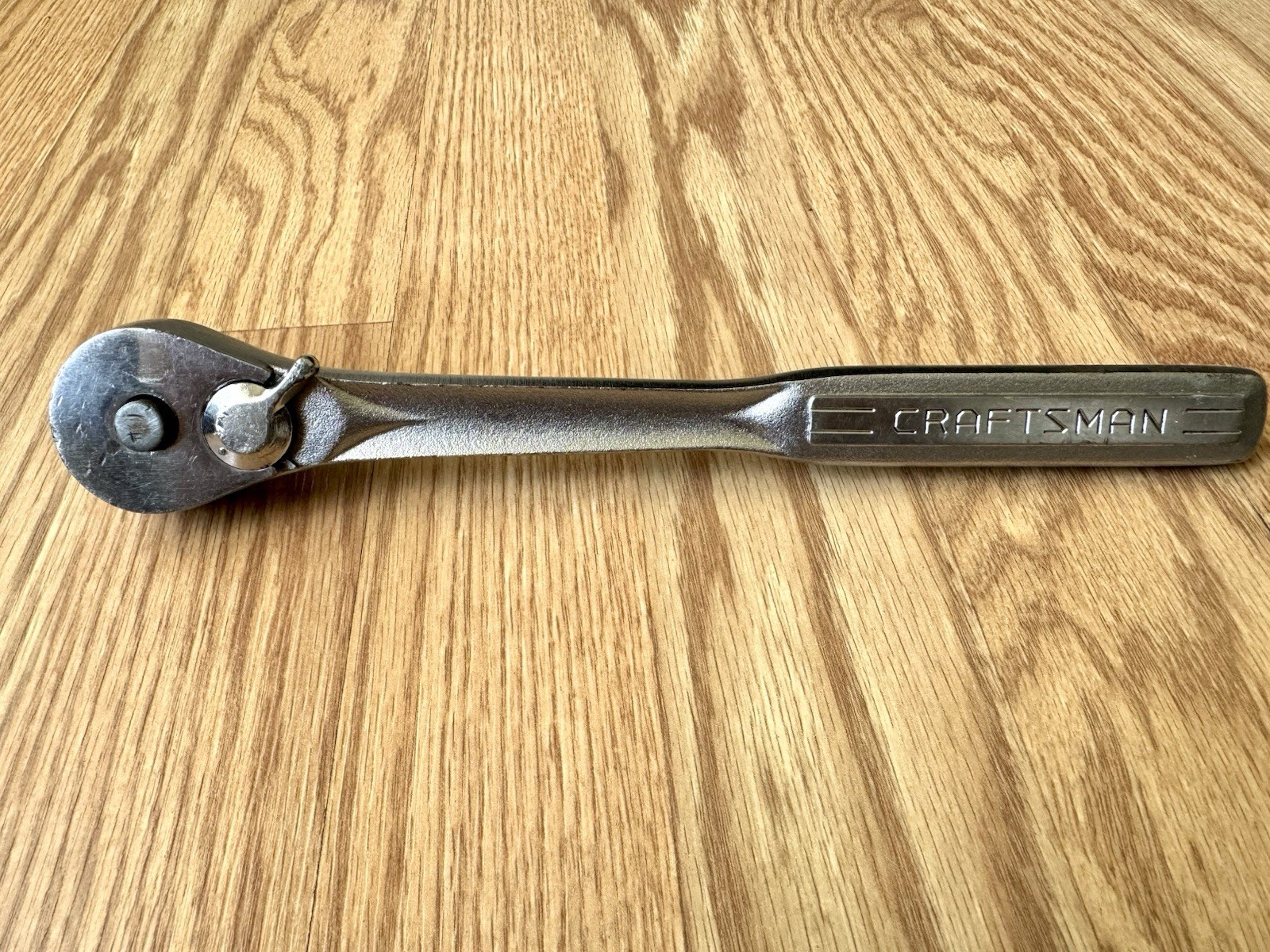 Vtg Craftsman 1/2” Drive Ratchet -VF-44985 =Forged In USA Quick Release 10.25”