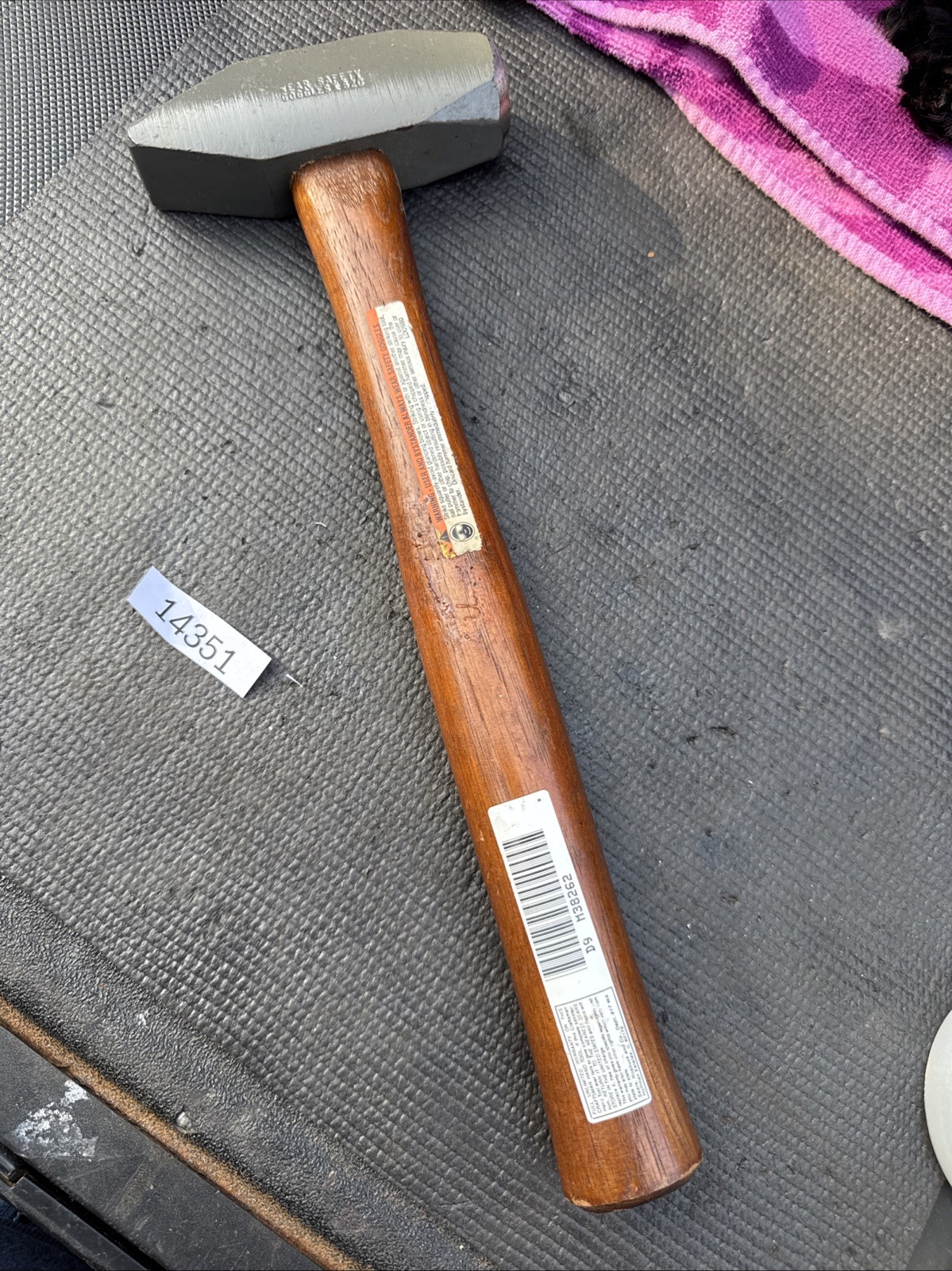Sears Craftsman USA 40 OZ Cross Engineers Ball Peen Blacksmith Hammer 38262 15”