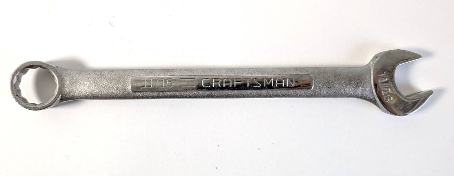 Craftsman 11/16in. Combination Wrench Vintage V 44698 Made in USA