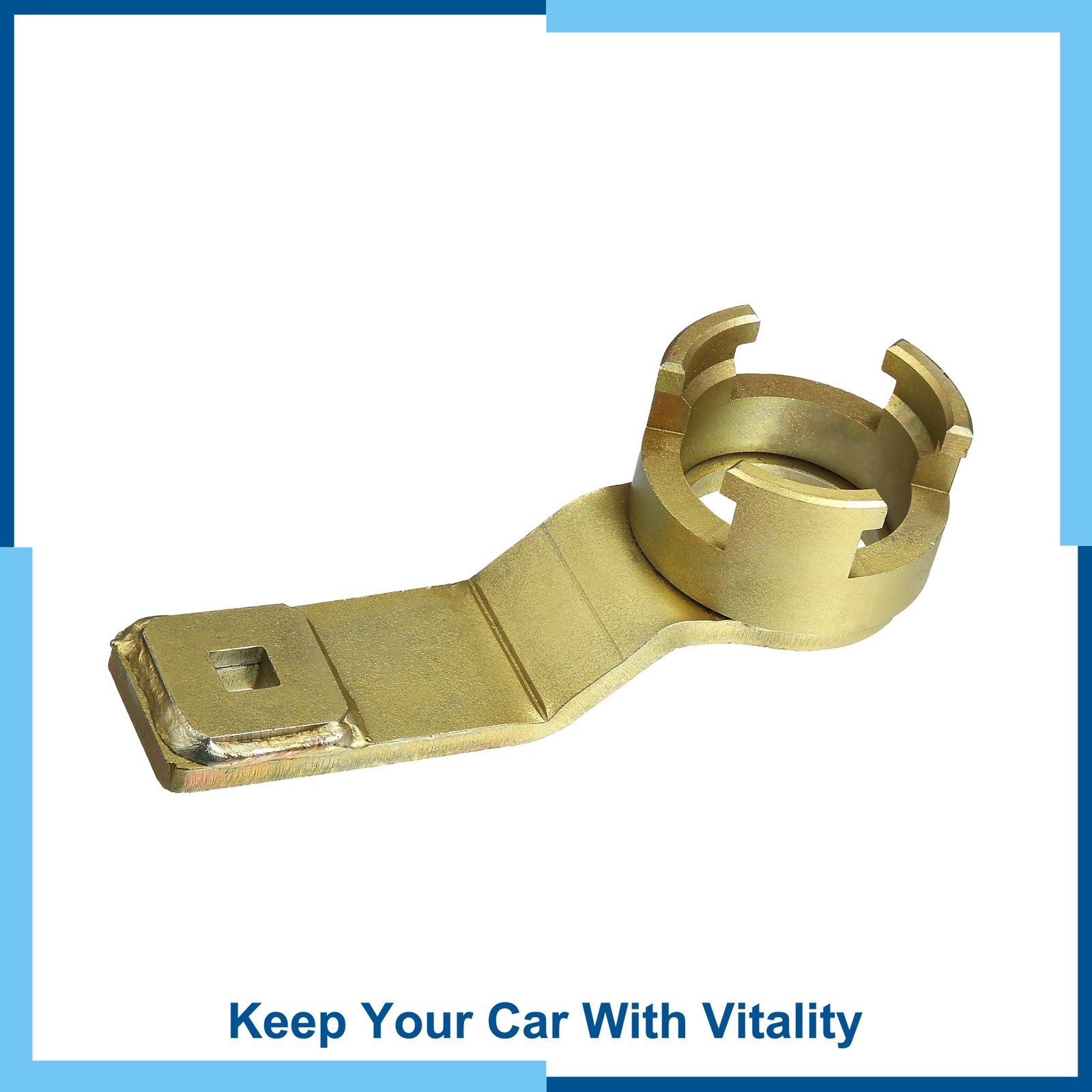 Crankshaft Pulley Holding Tool Replacement for Ford 1.8 2.0 2.3 Bronze Tone