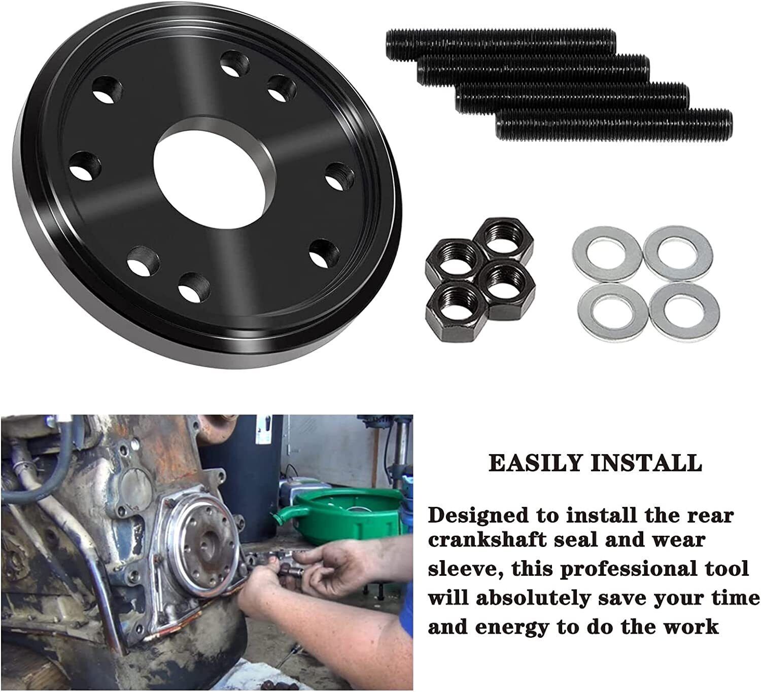 Rear Crankshaft Seal & Wear Sleeve Installer For Cummins 3.9L 5.9L 6.7L ISC 8.3L