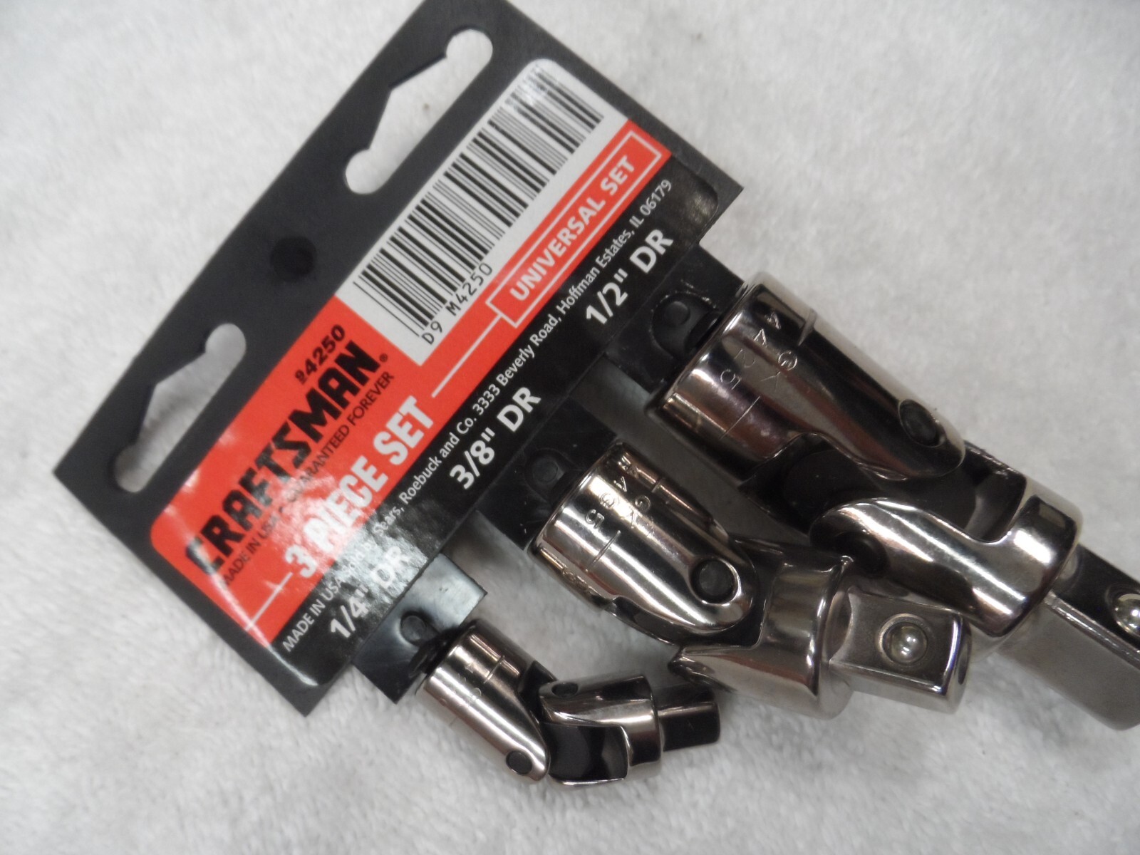 Craftsman 1/4″ 3/8″ 1/2″ Drive Universal Swivel Joint, NOS, USA – Part # 4250