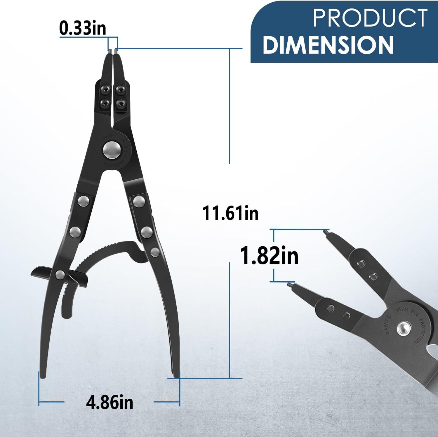 For Ford Super Duty Pickups 2007 and Newer Spindle Snap Ring Pliers 38700