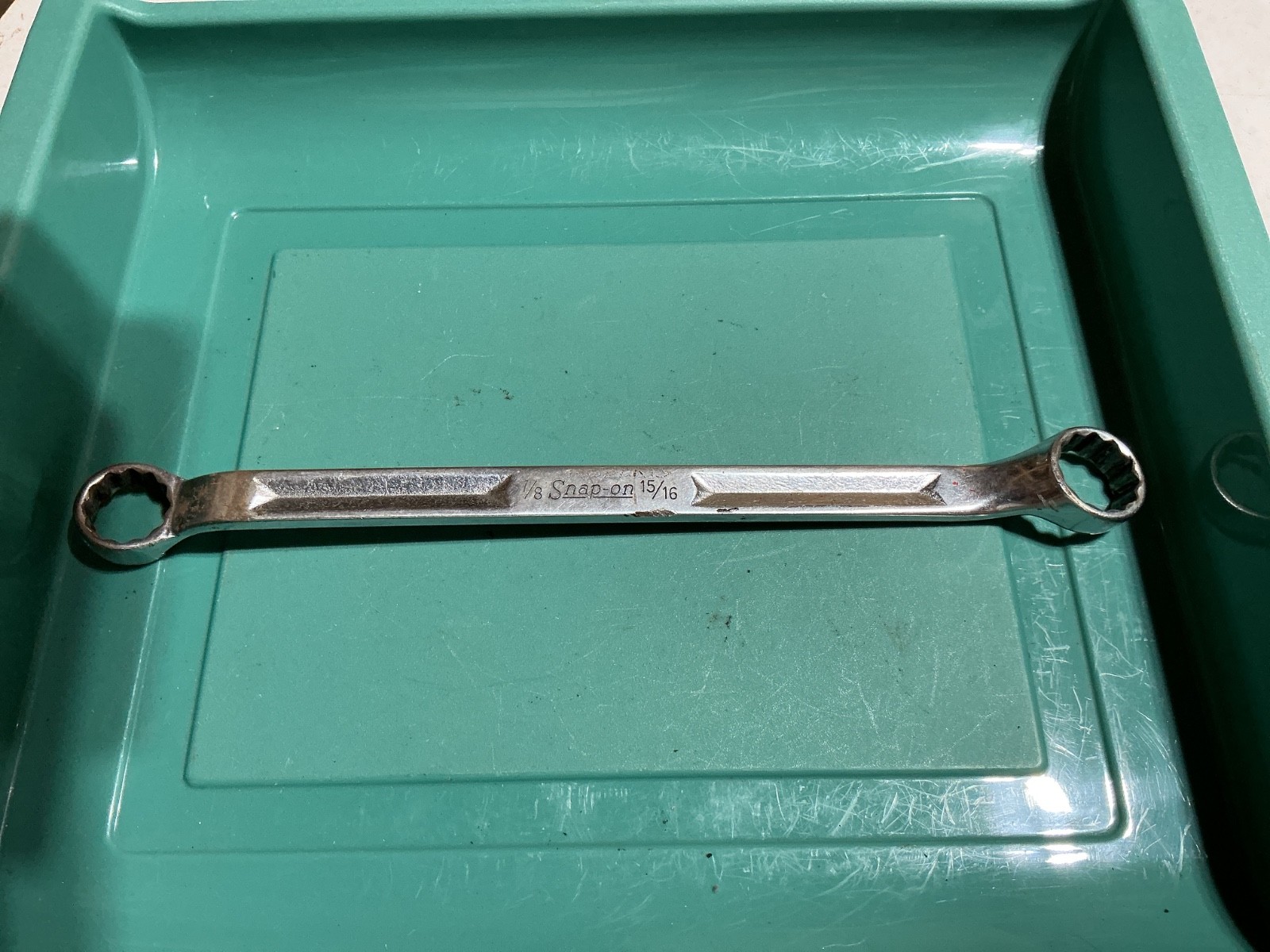Snap-On Tools 7/8” x 15/16″ 12-Point 10° Offset Double Box Wrench XV2830 USA
