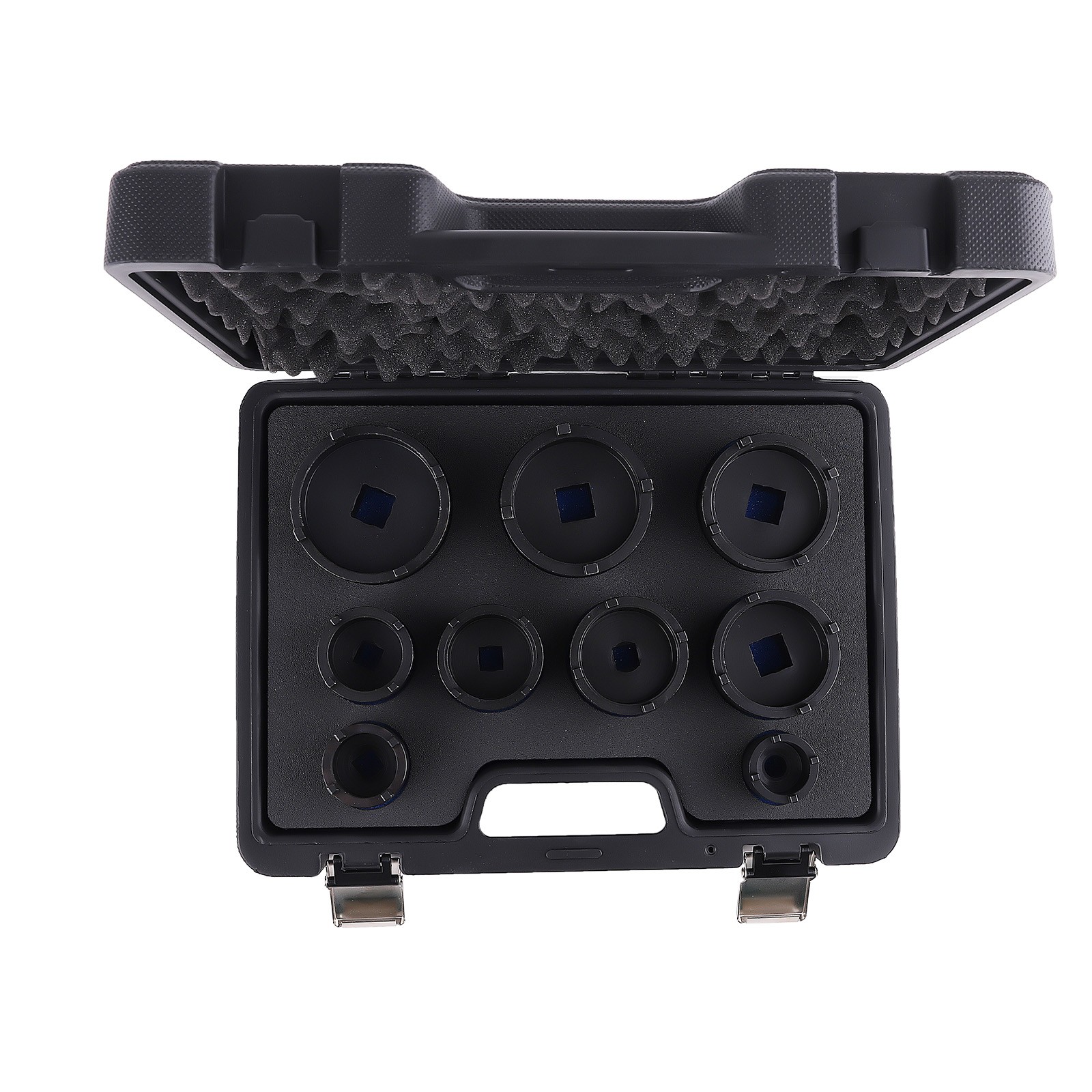 9X 1/2″ & 3/4″ DRIVE GROOVED LOCK NUTS SOCKET SET FOR KM4, KM5, KM6, KM7, KM8
