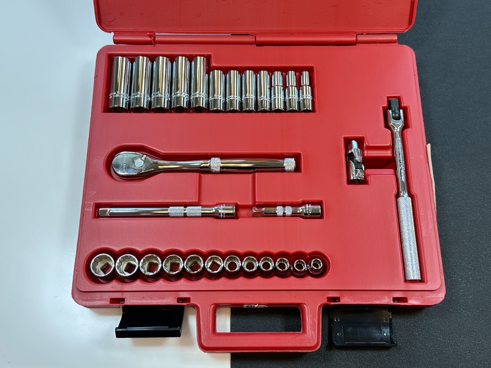 🇺🇸 NEW Proto USA J52222XL 3/8″ Drive 29pc Metric 8mm-19mm Service Socket Set