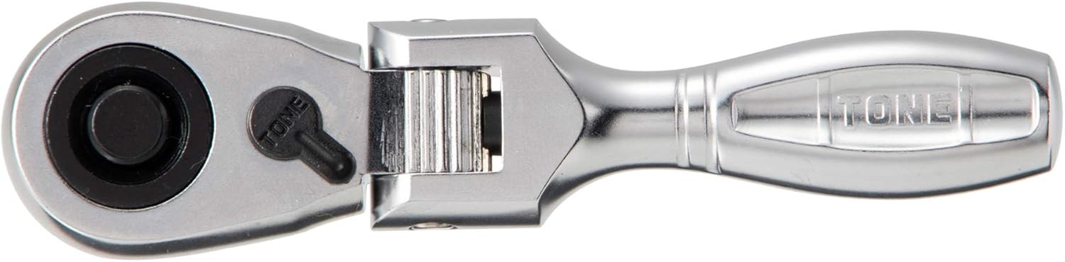 TONE RH3FHS 3/8″ Drive Short Flex-Head Ratchet Handle Socket Hold JDM Tool NEW