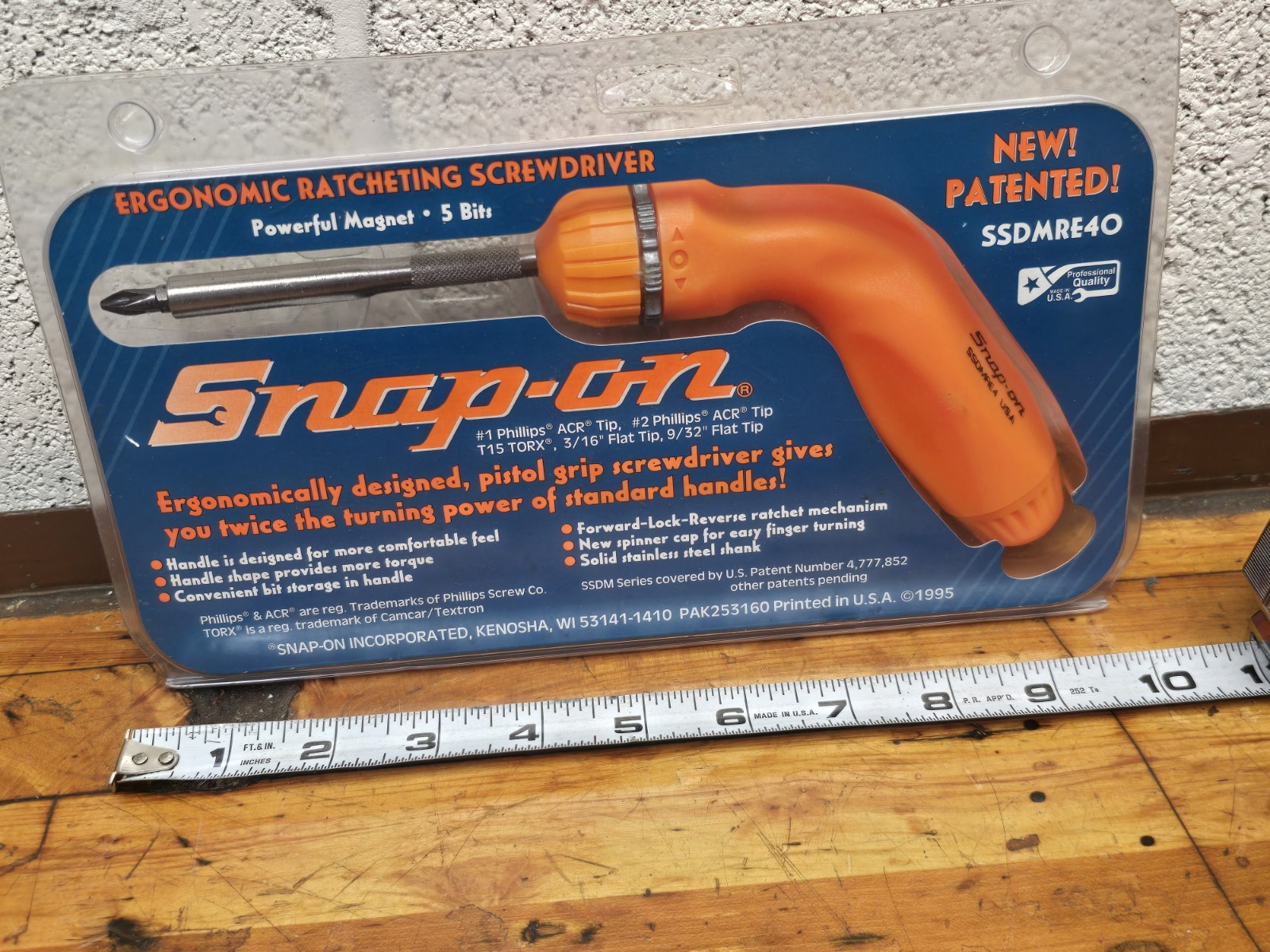 NOS Snap-On Pistol Grip Ergonomic Ratcheting Screwdriver SSDMRE4O Orange NEW