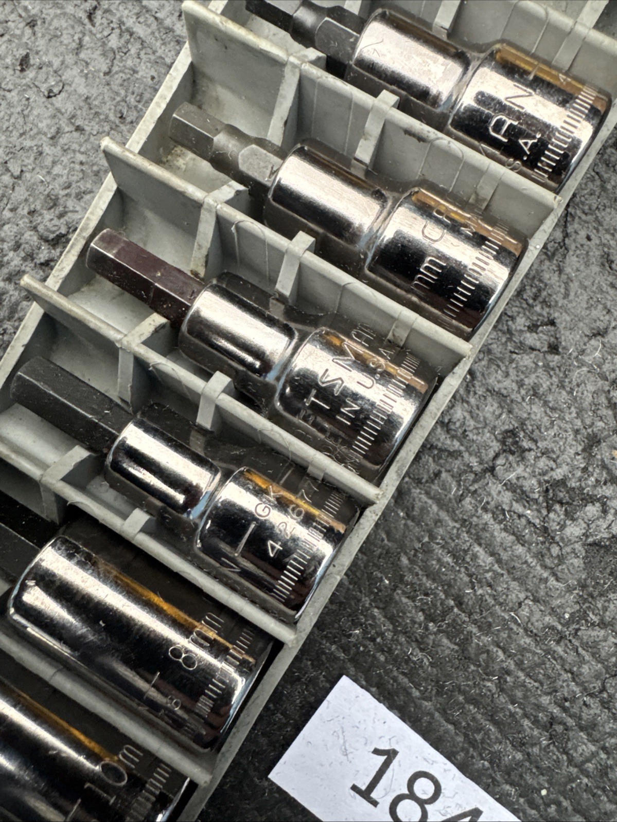 Sears Craftsman USA 6pc Socket Set 3/8 Drive Metric 34448 Hex Bit 2 Used 4 New