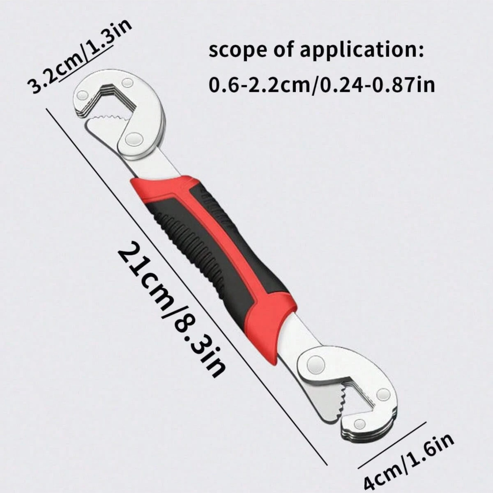 1pc Wrench Tool Kit Multi-Use Small Universal Quick Adjustable Open-End Wrench