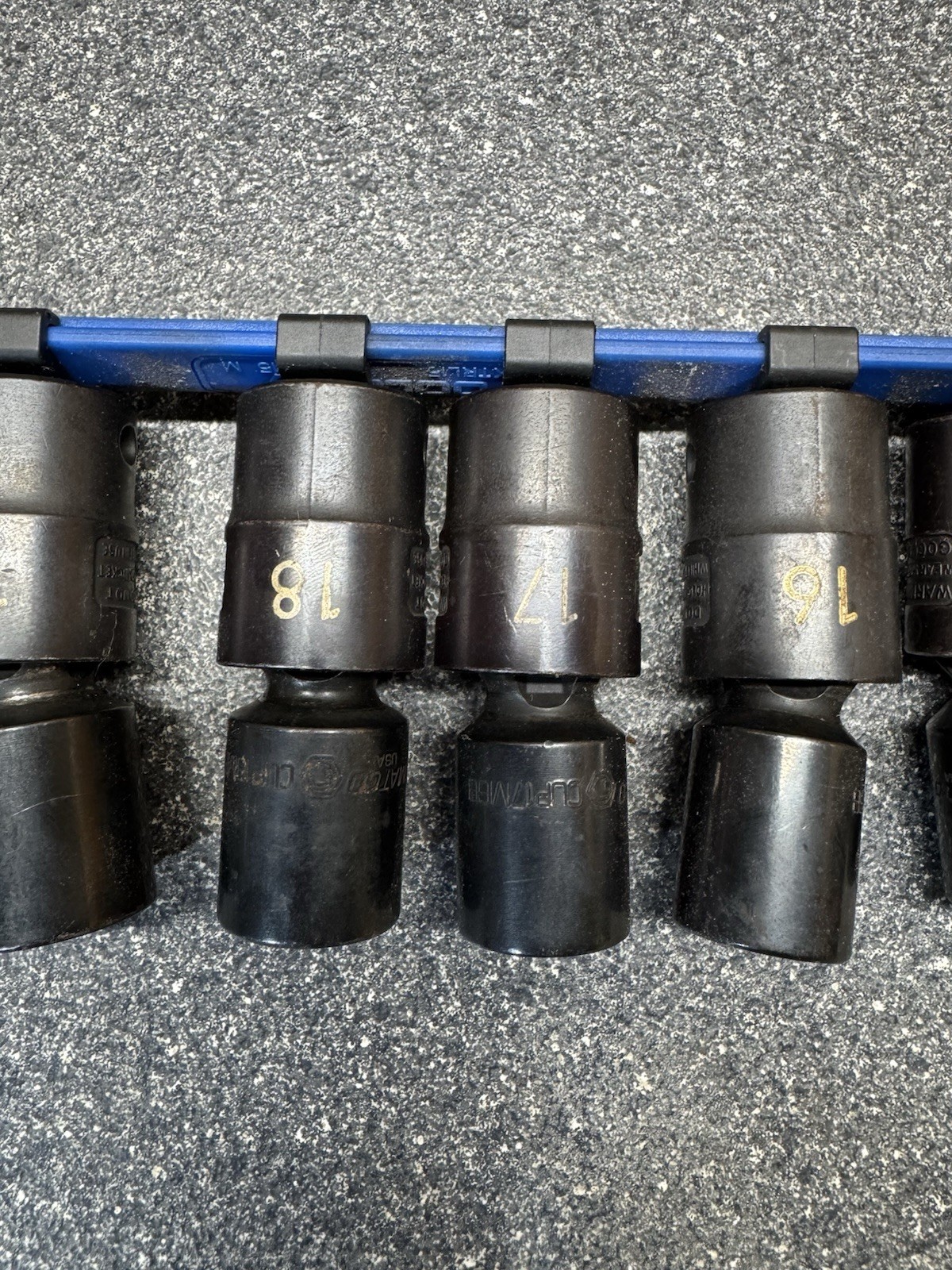Cornwell BLUEPOWER 10pc Metric 1/2″ Drive Swivel Impact Socket Set (13-24mm) USA