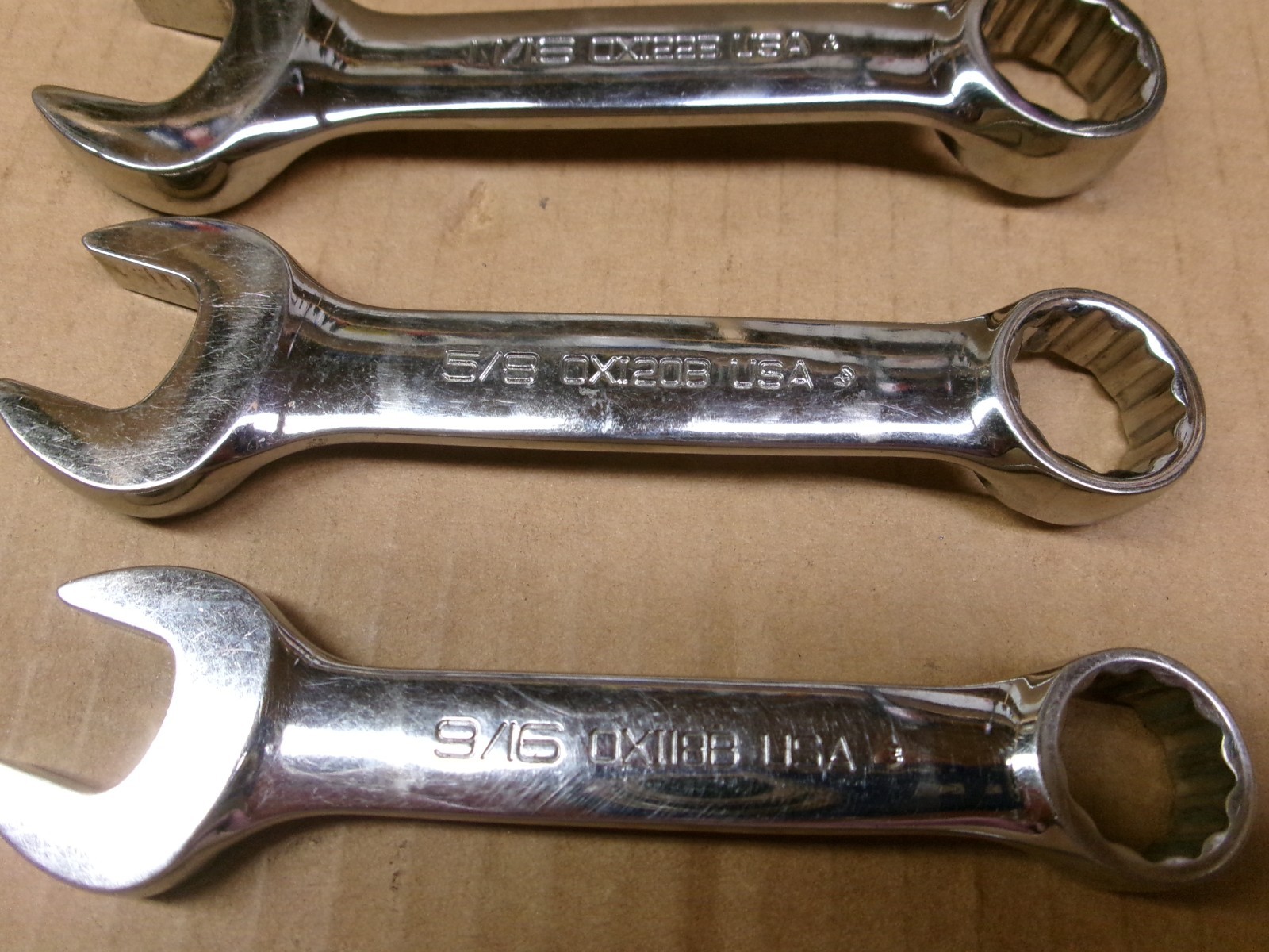 Snap On USA 6-Piece Stubby 12-Point Wrench Set 7/16″ – 3/4″