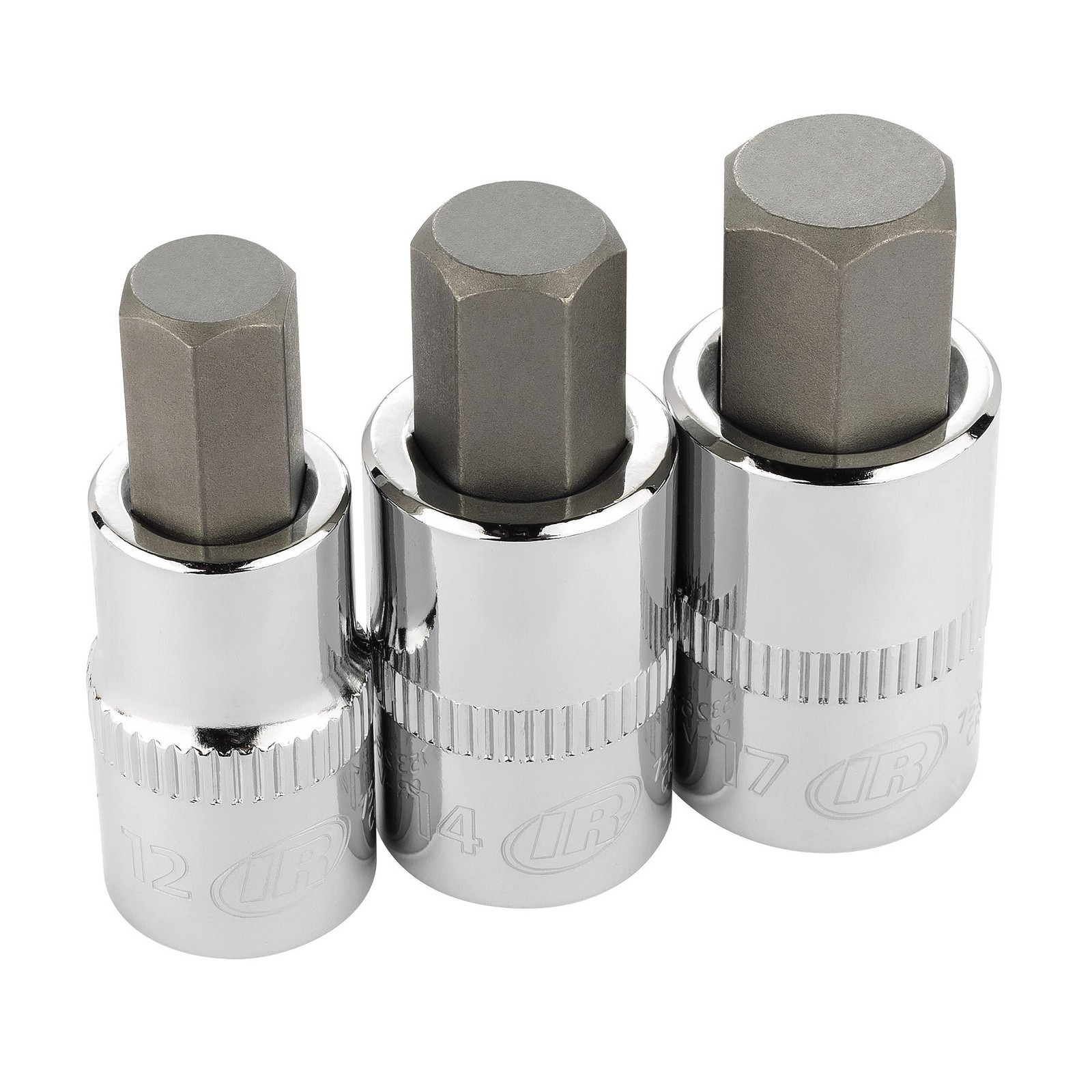 Ingersoll Rand 3 Piece 1/2 Inch Drive Metric Hex Bit Socket Set – 752029