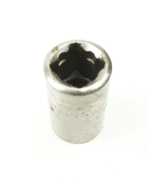 Craftsman -↊⅁- 15mm 12 Point Shallow Chrome Socket 1/2″ Drive 44236 USA