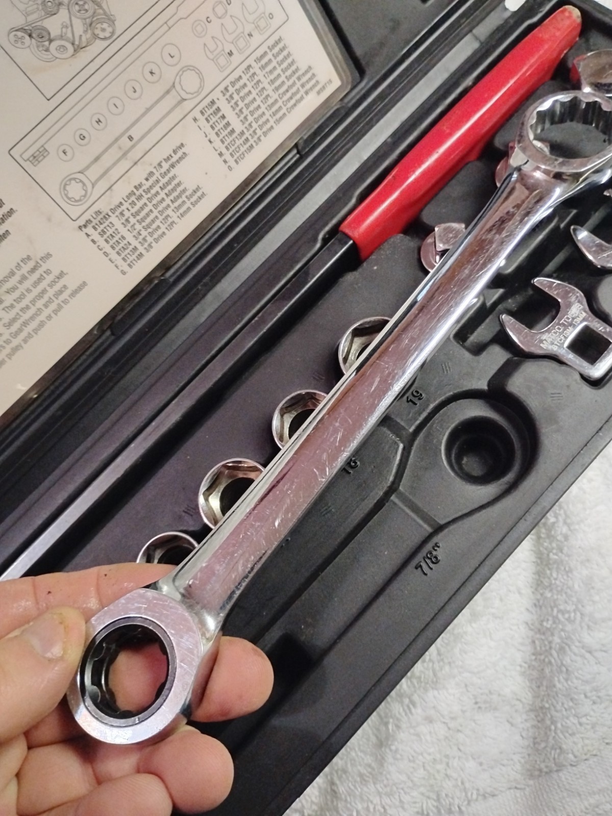 Matco Tools MSBT15 Serpentine Belt Tool Kit With Case