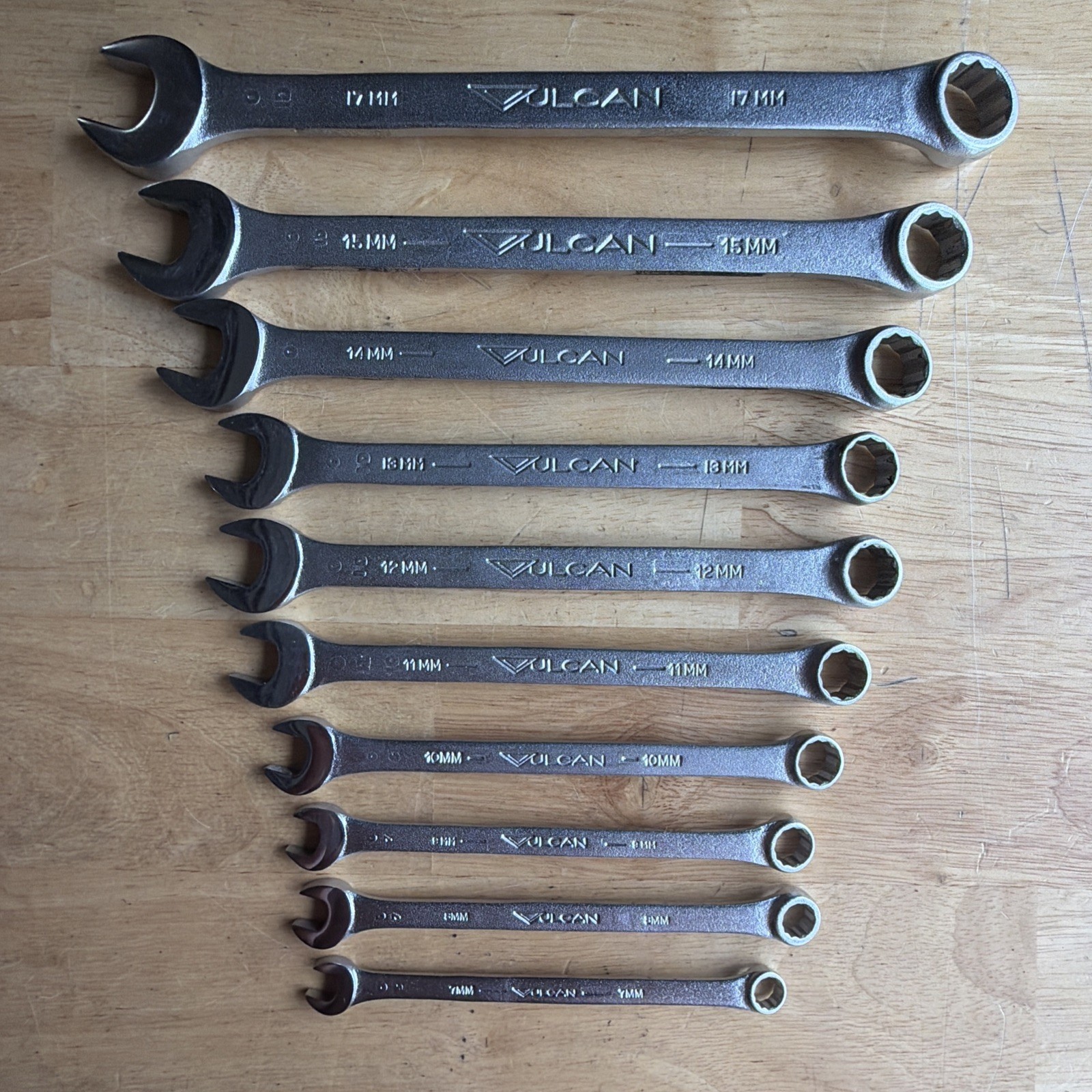Vulcan x Williams Tools Metric Combination Wrench Set 12 Point 10pc XOEM7 USA