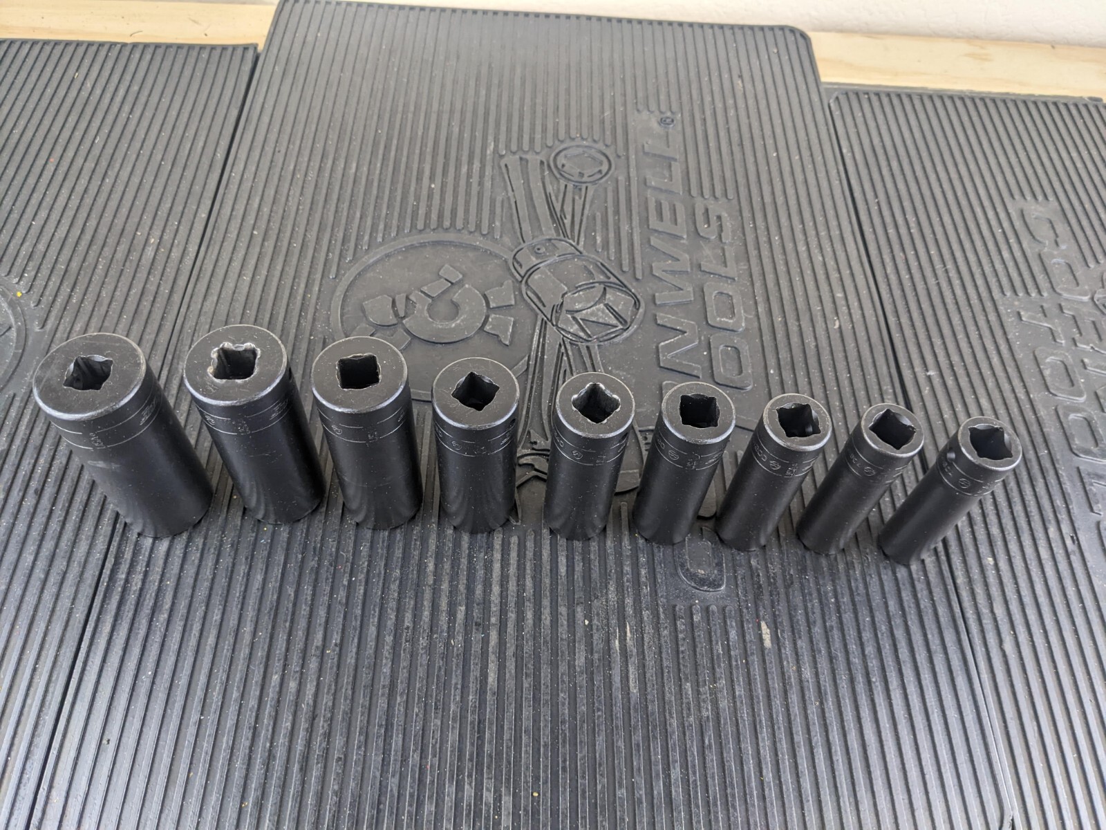 #au626 Snap-on 1/2″ drive 1/2″ thru 1″ 6-point DEEP Impact Socket SET 309SIMYA
