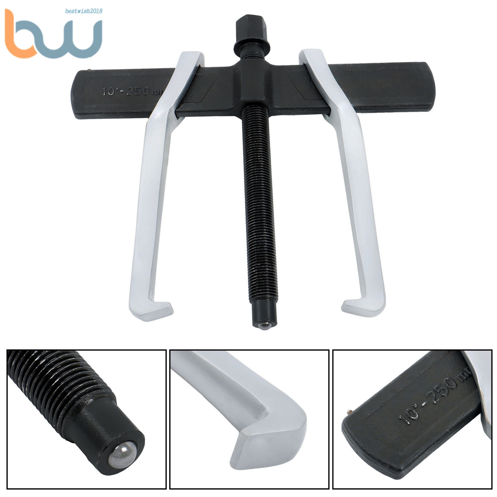 Bearing Puller 2 Jaw Gear Puller Steering Wheel Puller Removal Tool (10 Inches)