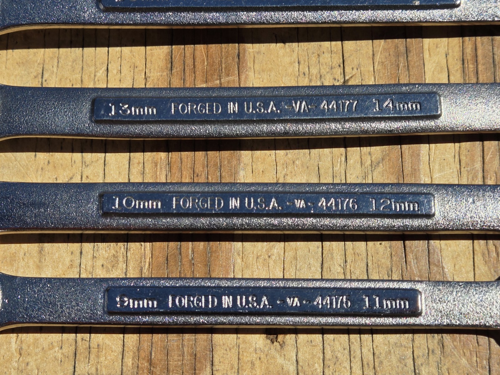 Vintage Craftsman 6pc METRIC Flare Nut Line Wrench Set VA 9mm-21mm USA EUC