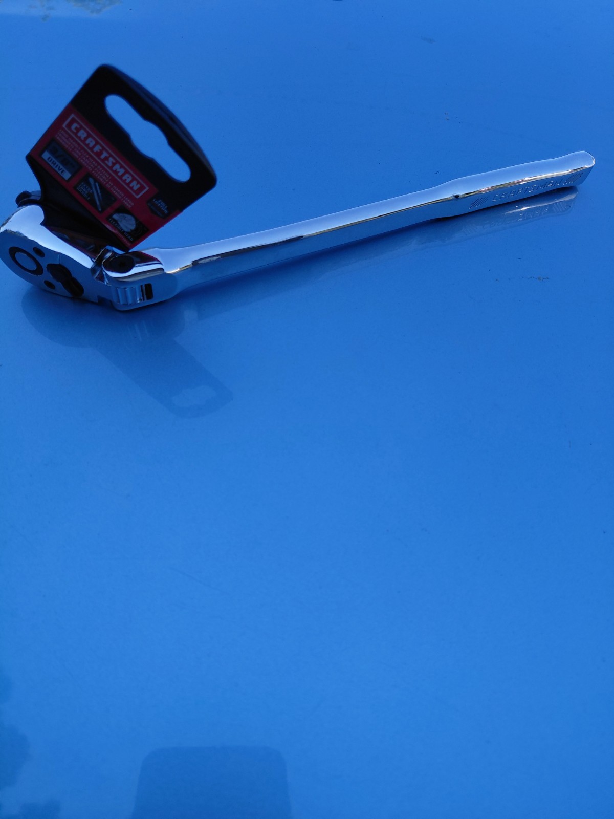 CRAFTSMAN 3/8-Inch Drive Long-Handle Flex Head Ratchet